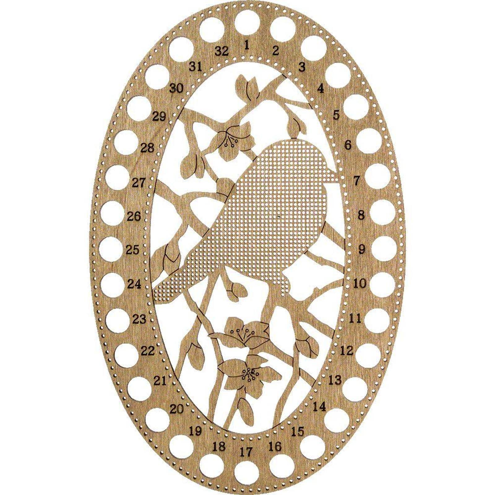 Wonderland Crafts Bird Numbered Embroidery Thread Organizer