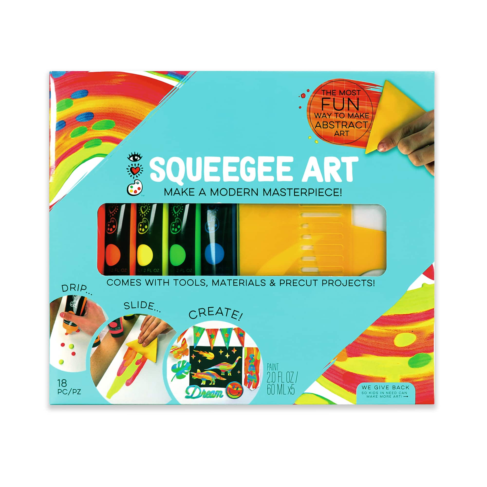 Squeegee Art Craft Kit