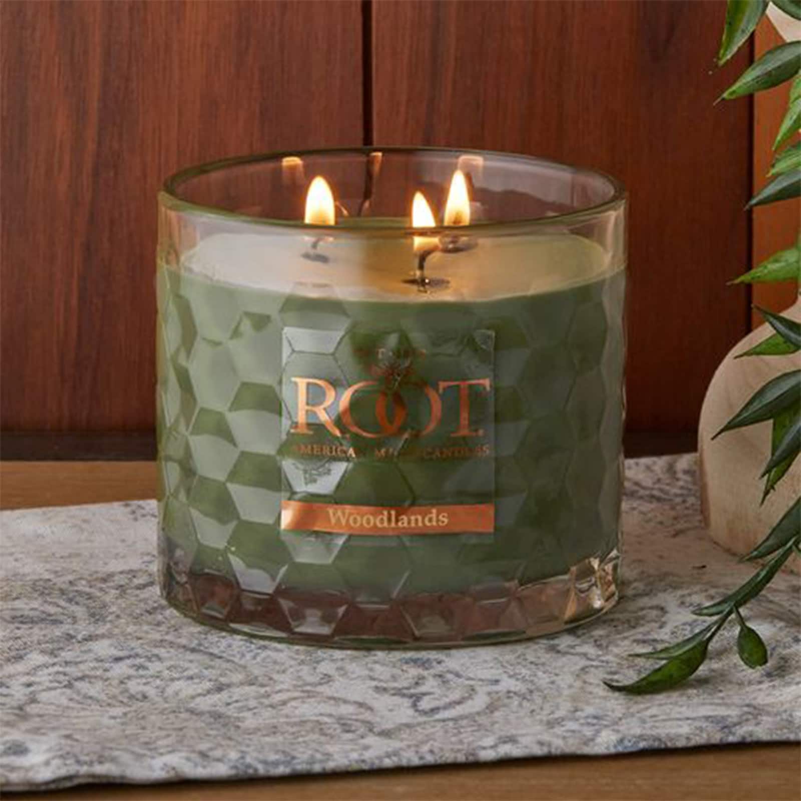 Root Candles Signature 3-Wick Honeycomb Beeswax Blend Jar Candle