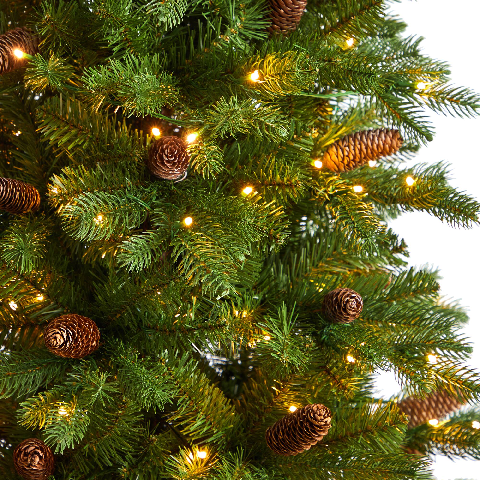7ft. Pre-Lit Fraser Fir Artificial Christmas Tree, Color Changing LED Lights