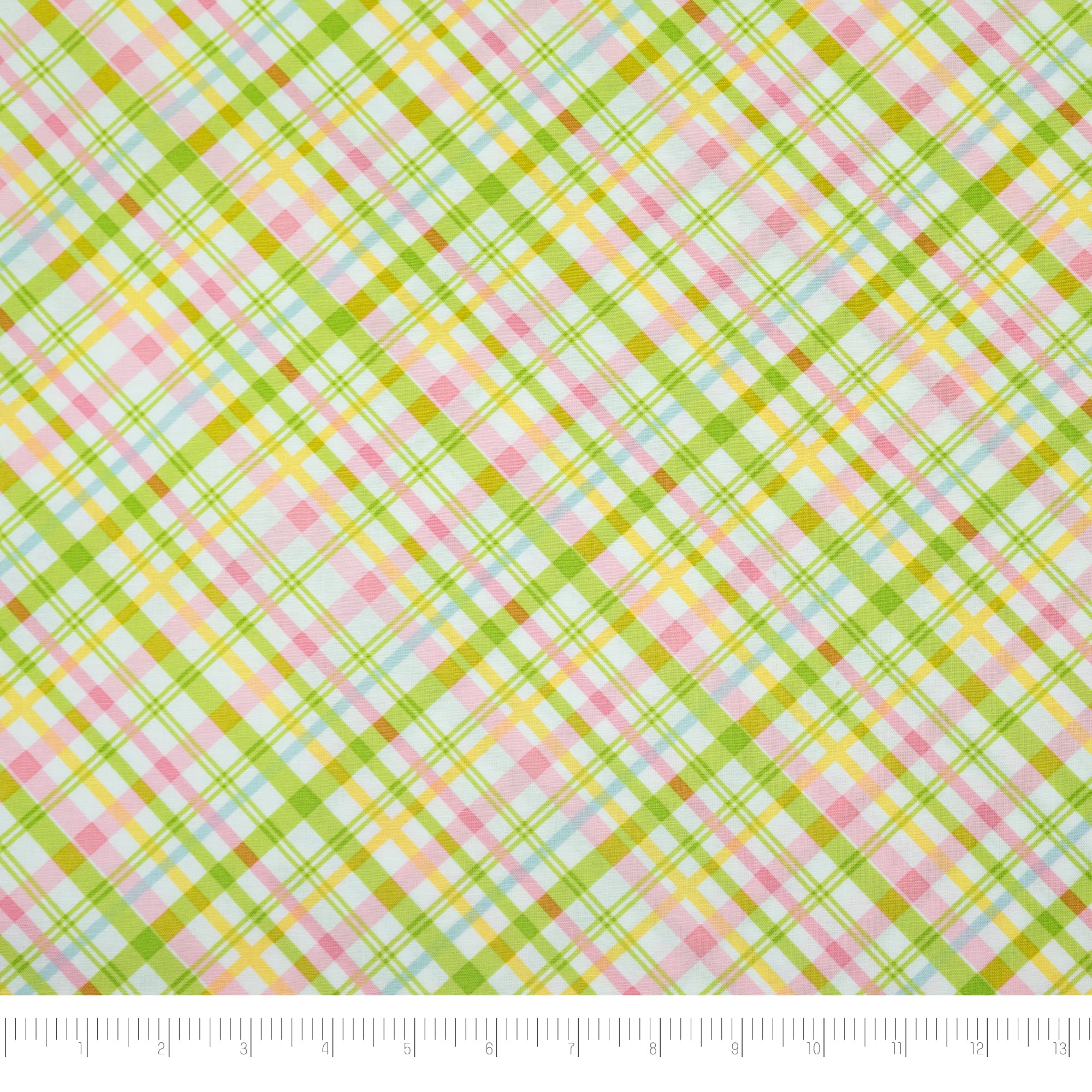 SINGER Colorful Plaid Cotton Fabric