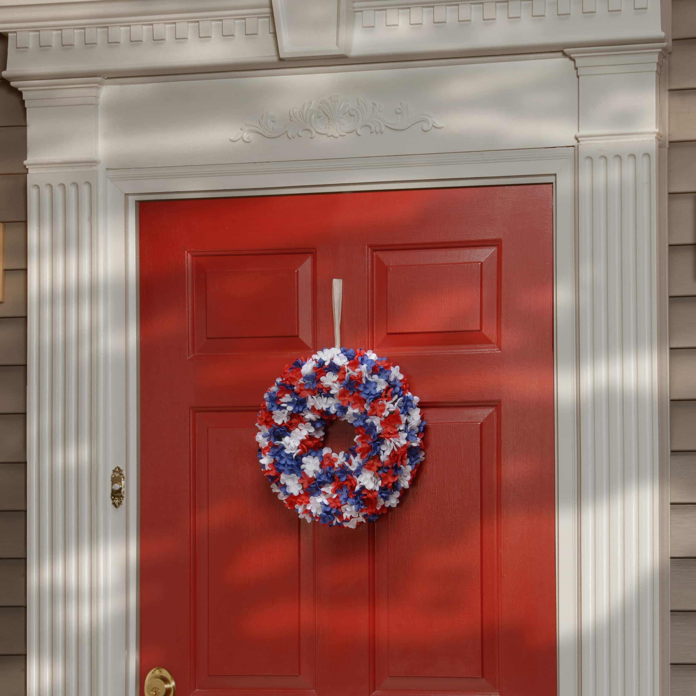 14&#x22; Patriotic Hydrangea Wreath