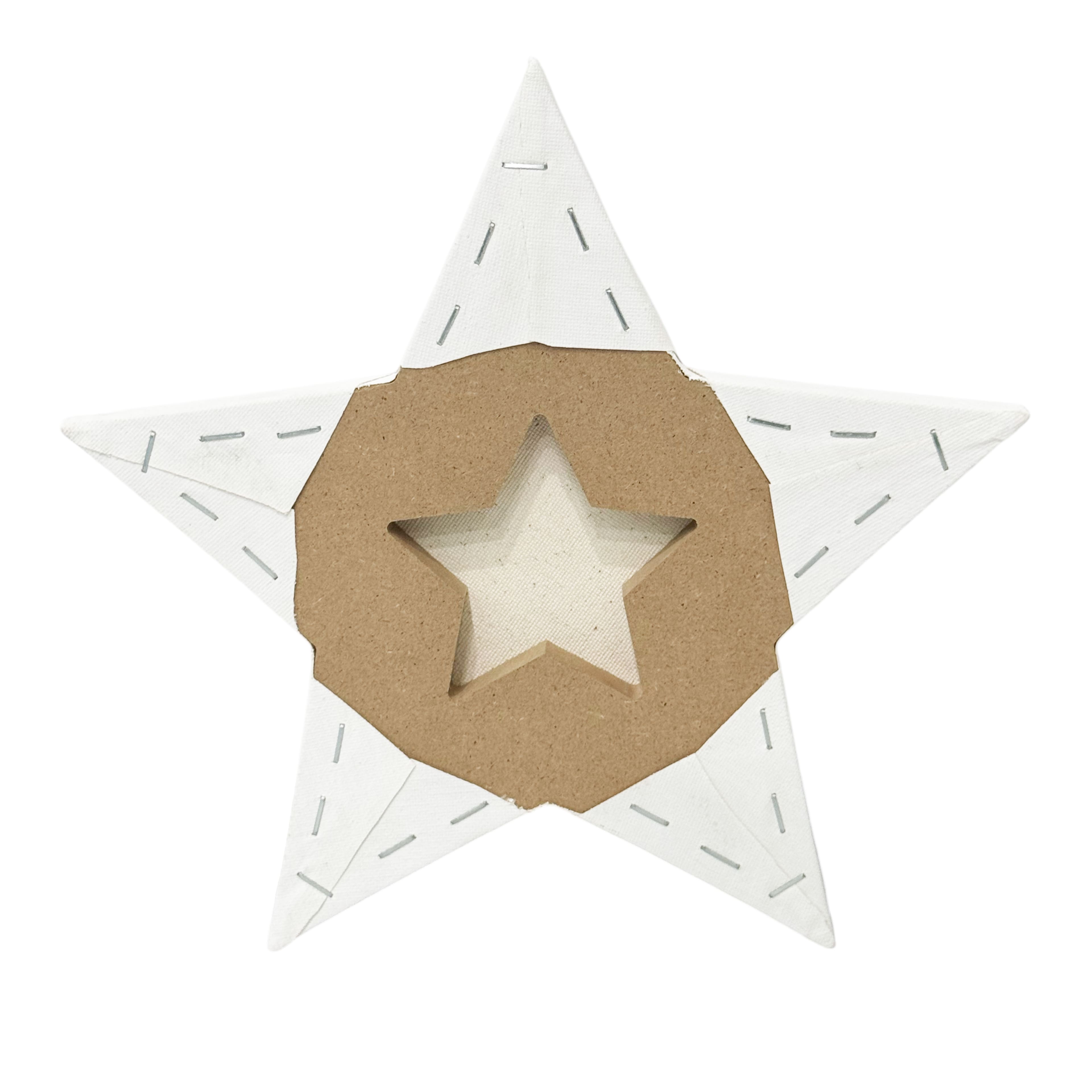 10" x 10" White Star Cotton Duck Canvas by Craft Smart™