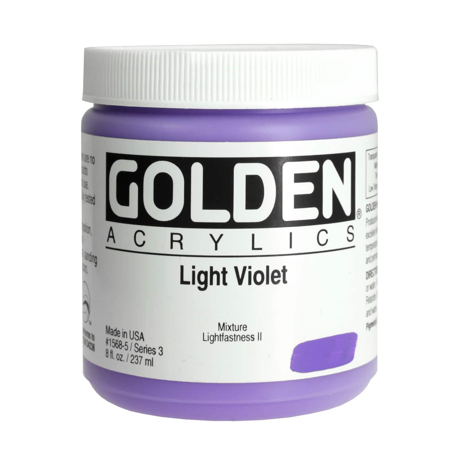 Golden Heavy Body Acrylic Paint, 8 oz in Light Violet