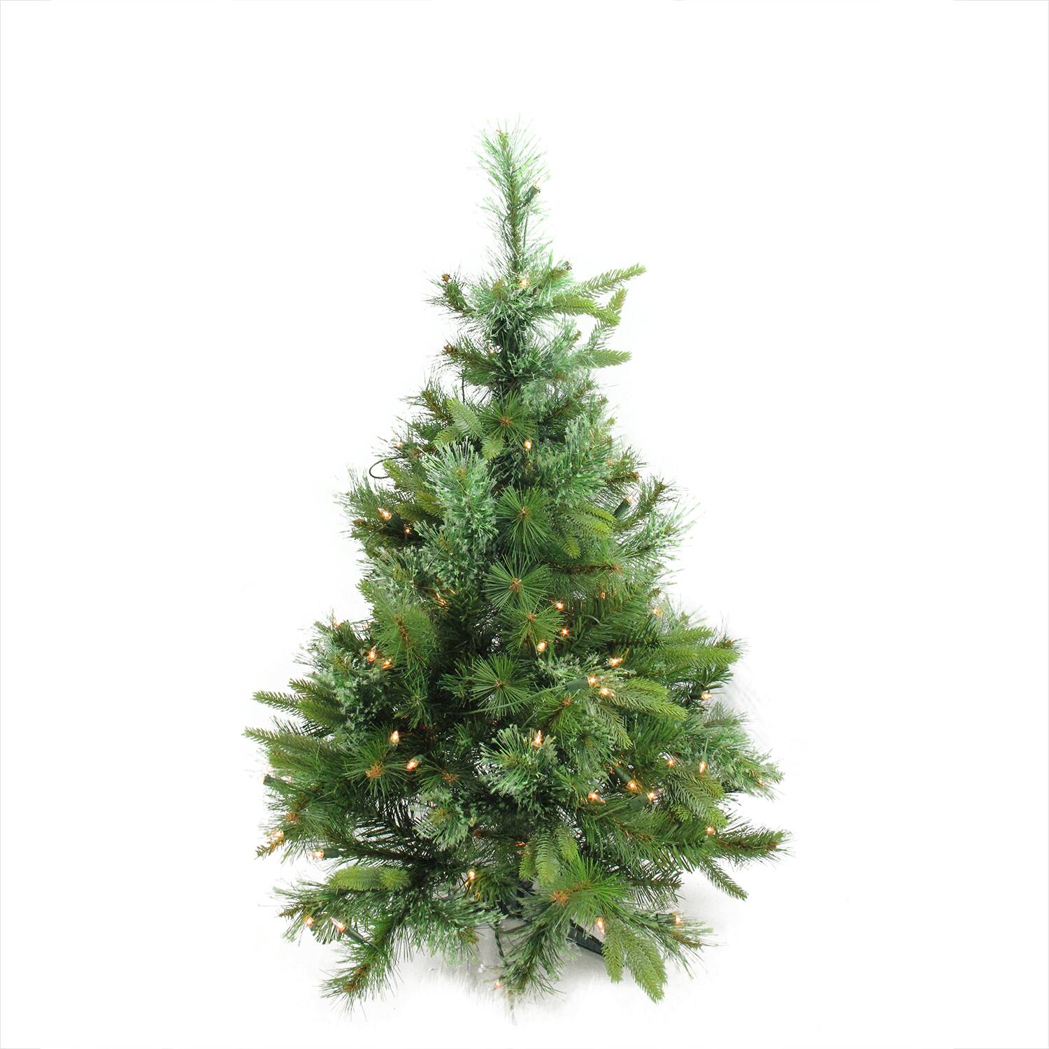 3ft. Pre-Lit Ashcroft Cashmere Pine Full Artificial Christmas Tree, Clear Dura Lights