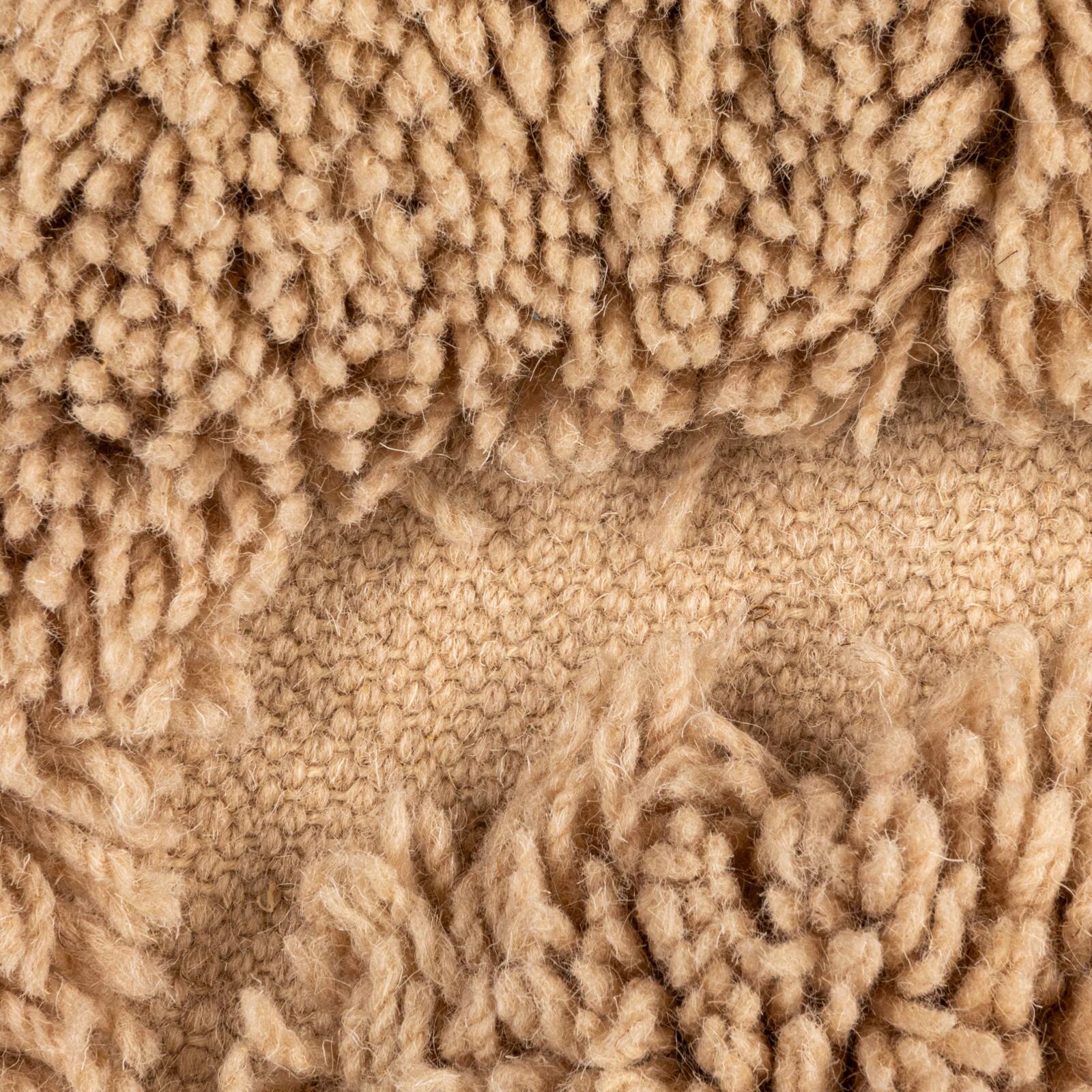 Hello Honey® 71" x 47" Natural Tactile Elegance Hand-Woven Rug