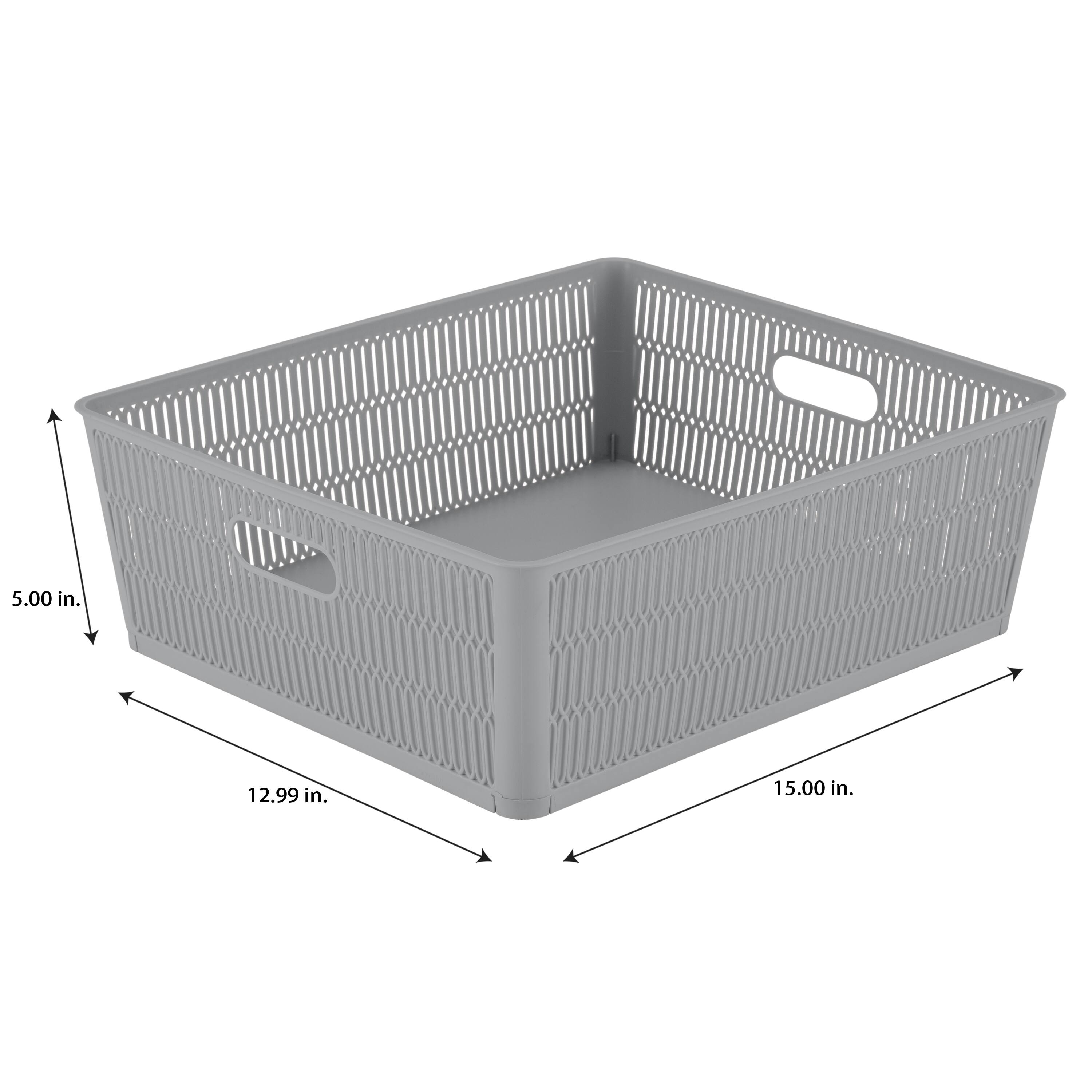 Simplify Slide 2 Stack It Shallow Tote Baskets, 2ct.