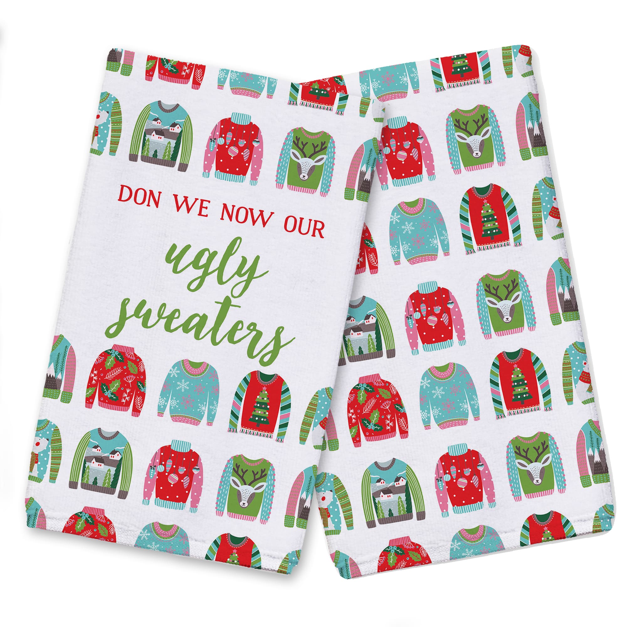 Don Our Ugly Sweaters Tea Towels - Set of 2