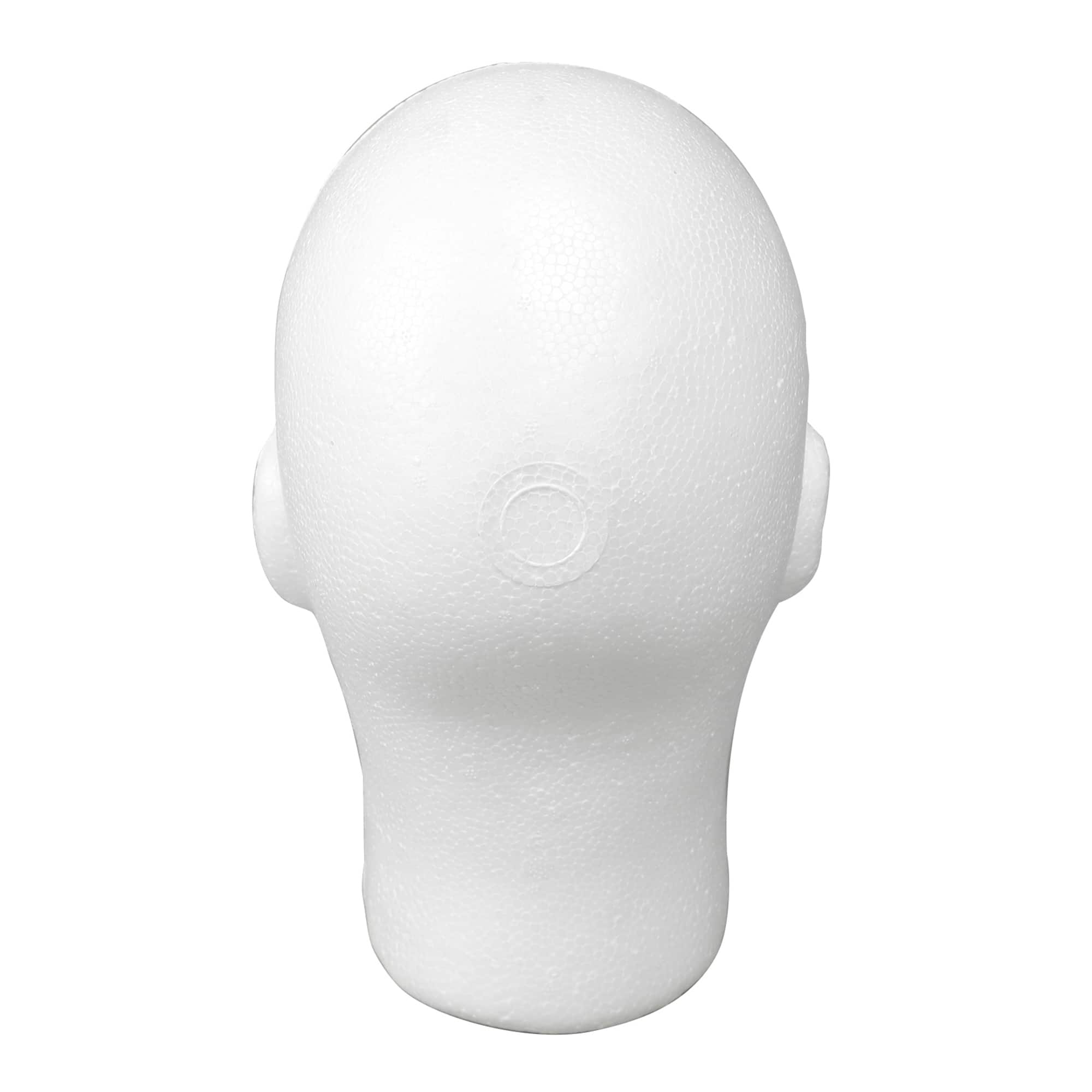 16 Pack: White Foam Male Head by Ashland&#xAE;