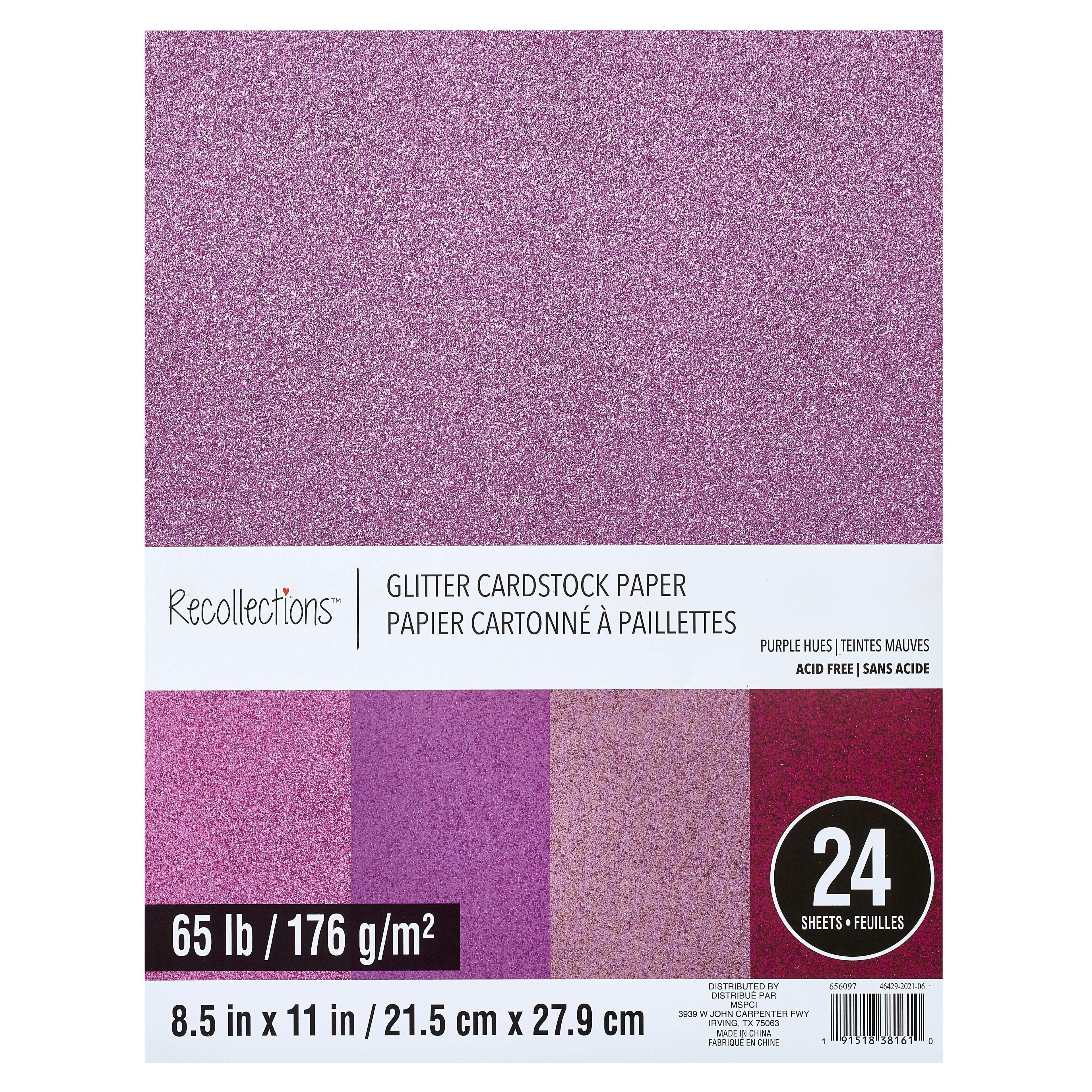 6 Pack: Glitter Metallic Cardstock Paper Pad by Recollections™, 12