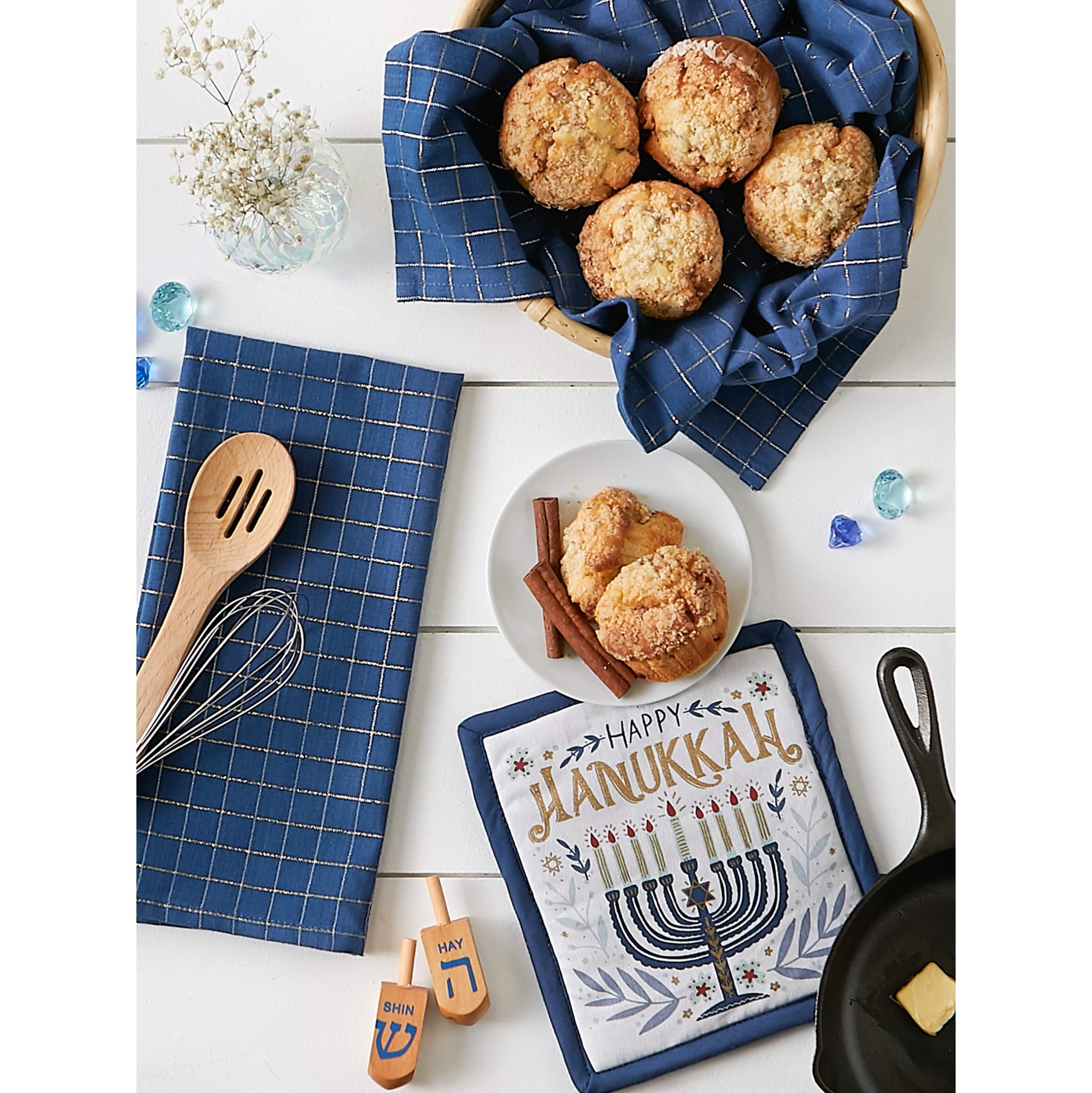 DII&#xAE; Hanukkah Potholder Gift Set