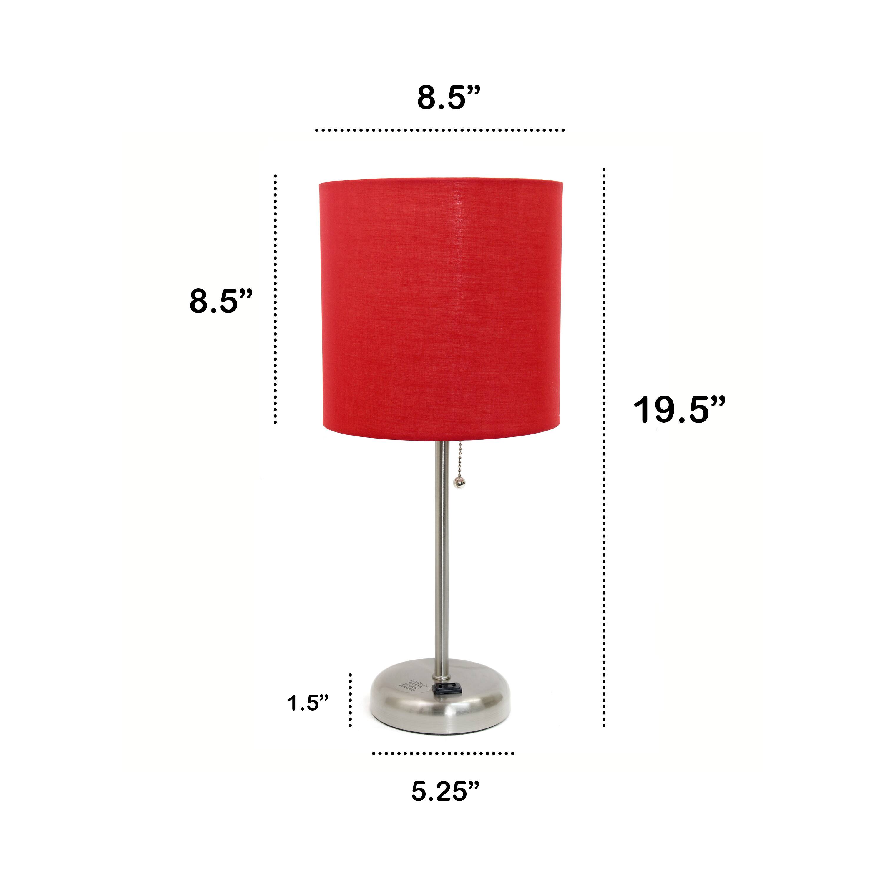 Creekwood Home Oslo 19.5&#x22; Power Outlet Table Lamp