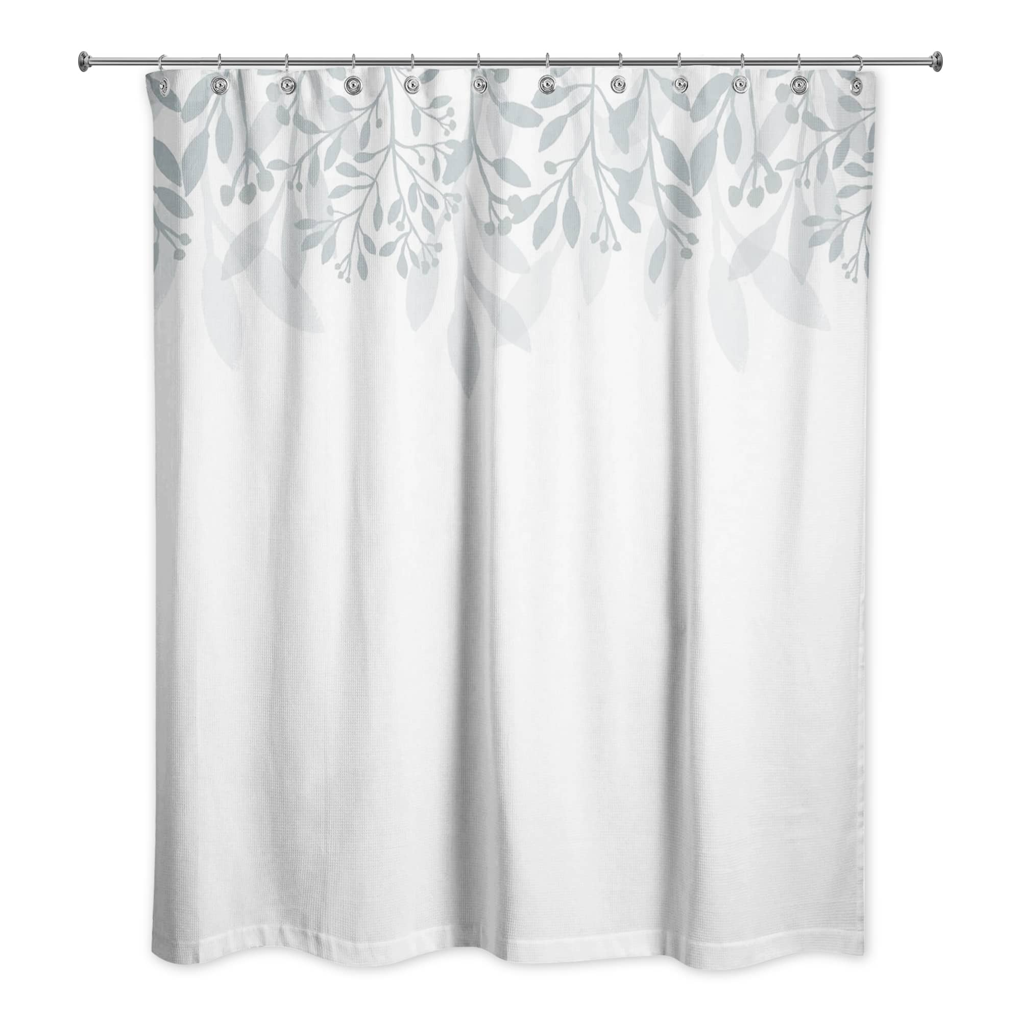 Floral Banner Shower Curtain, 71&#x22; x 74&#x22;