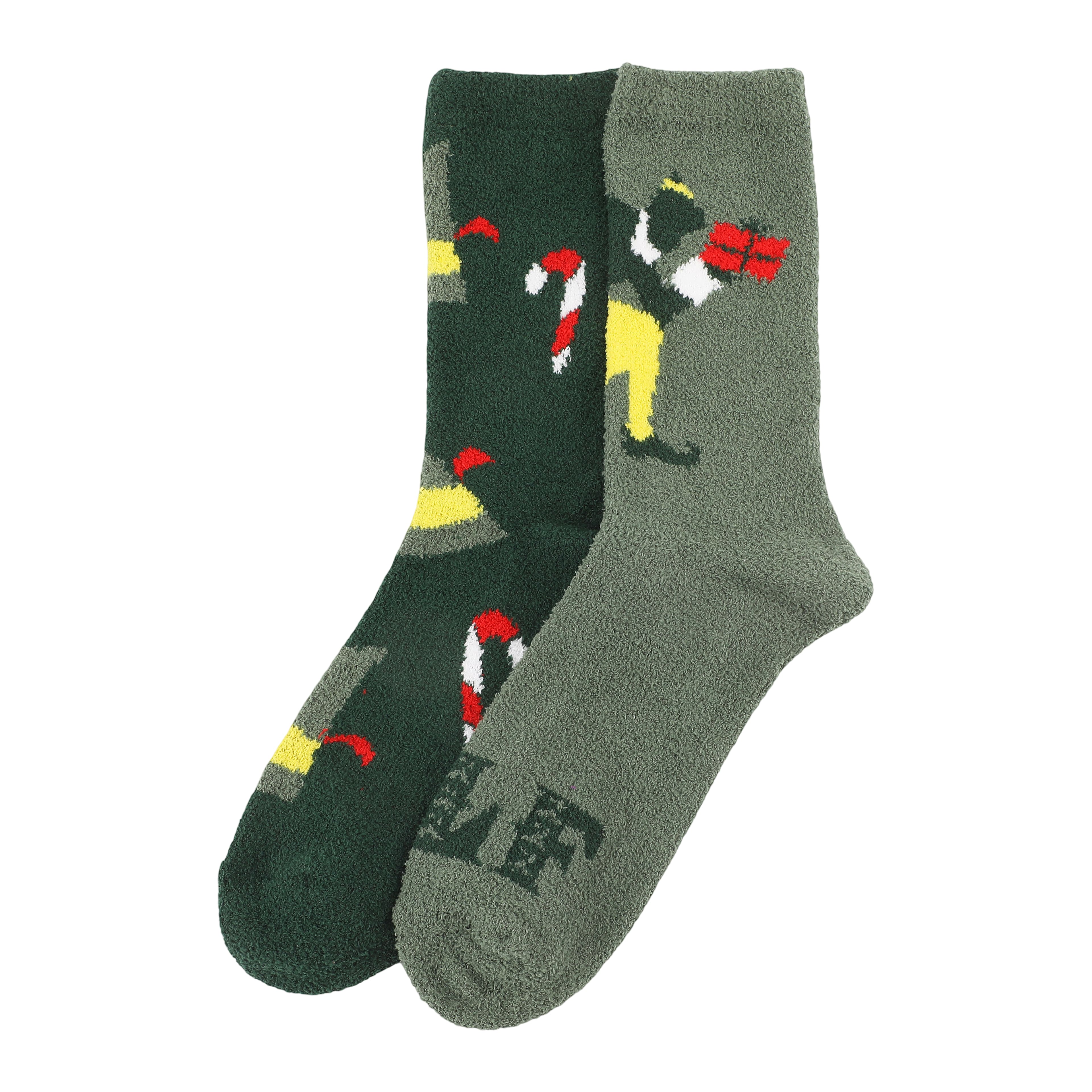 Elf™ Hats & Silhouettes 2-Pair Adult Chenille Crew Socks
