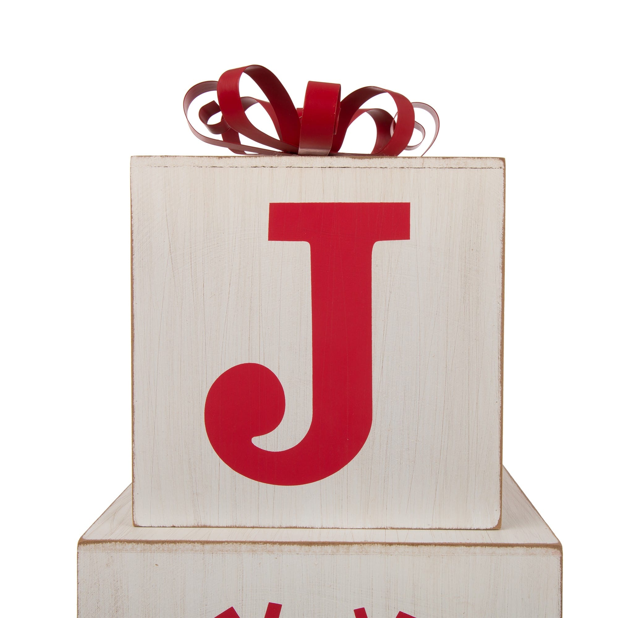 Glitzhome® 32" Wooden Block JOY Porch Décor