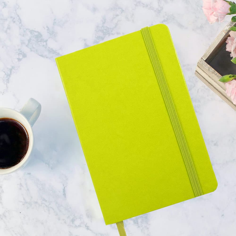 JAM Paper Large Hardcover Notebook with Elastic Band