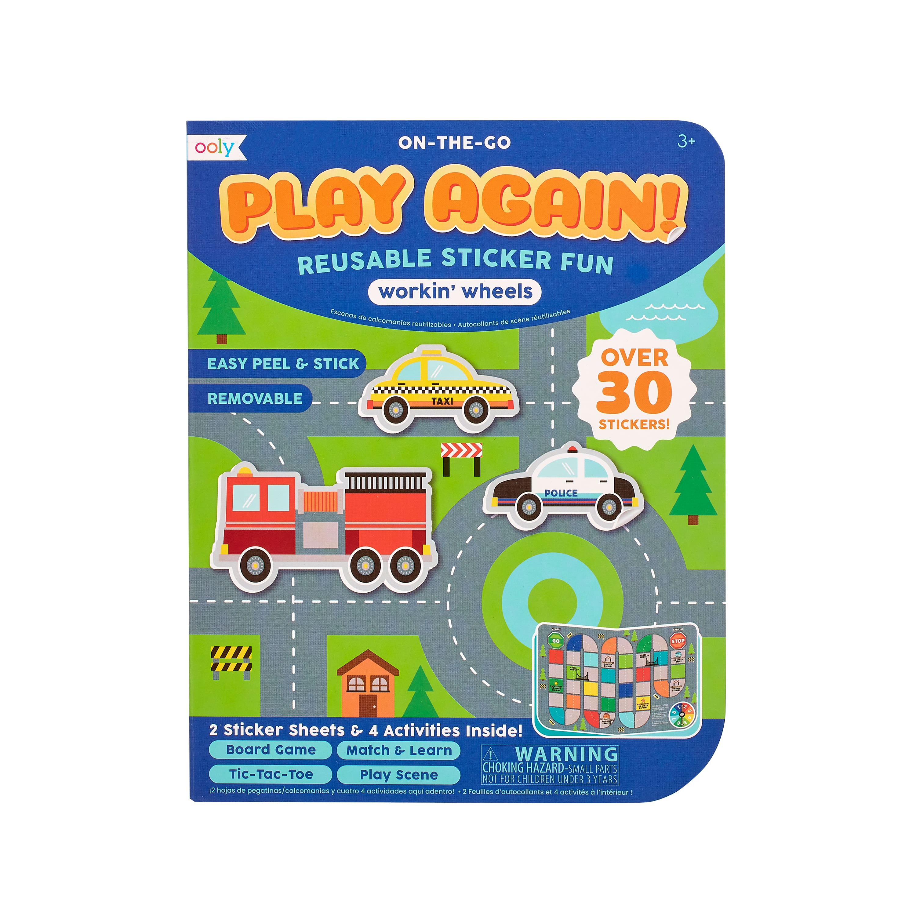 OOLY Play Again! Mini On-The-Go Working Wheels Activity Kit