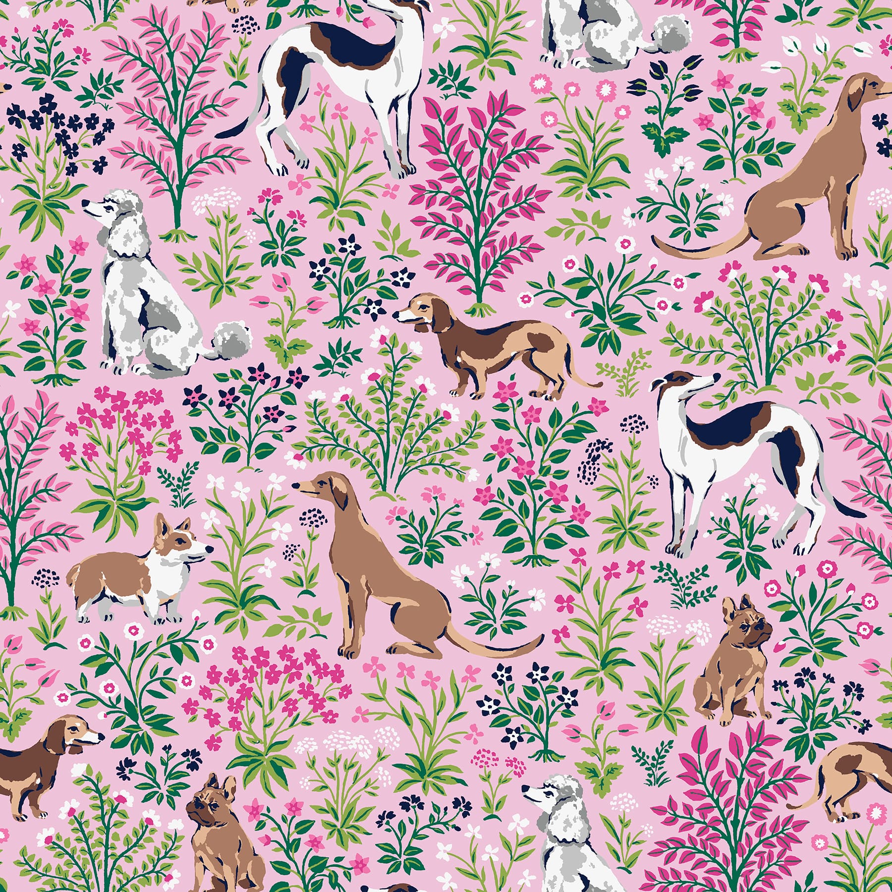 PrintFresh Must Love Dogs Peel &#x26; Stick Wallpaper