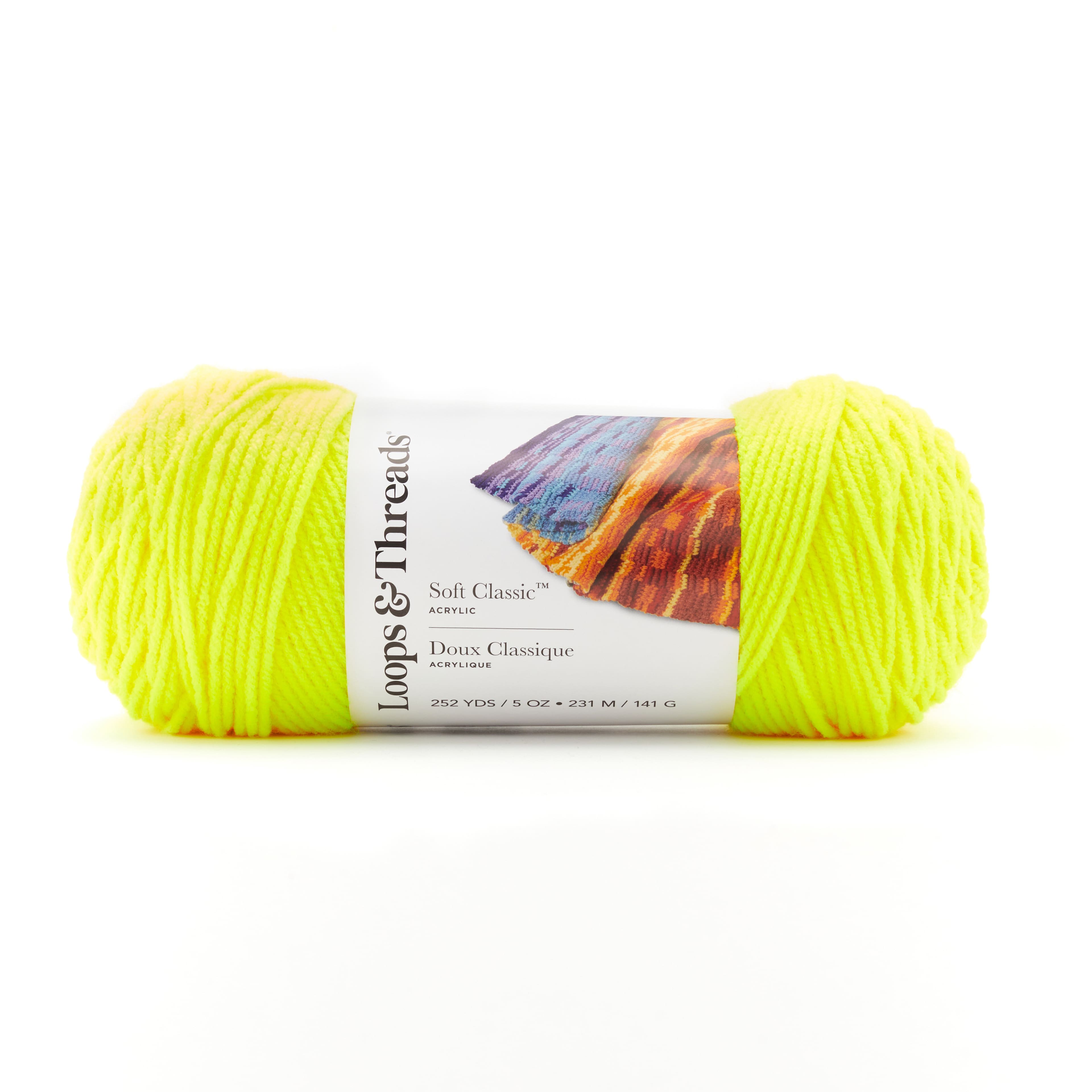 12 Pack: Soft Classic™ Neon Yarn by Loops & Threads®