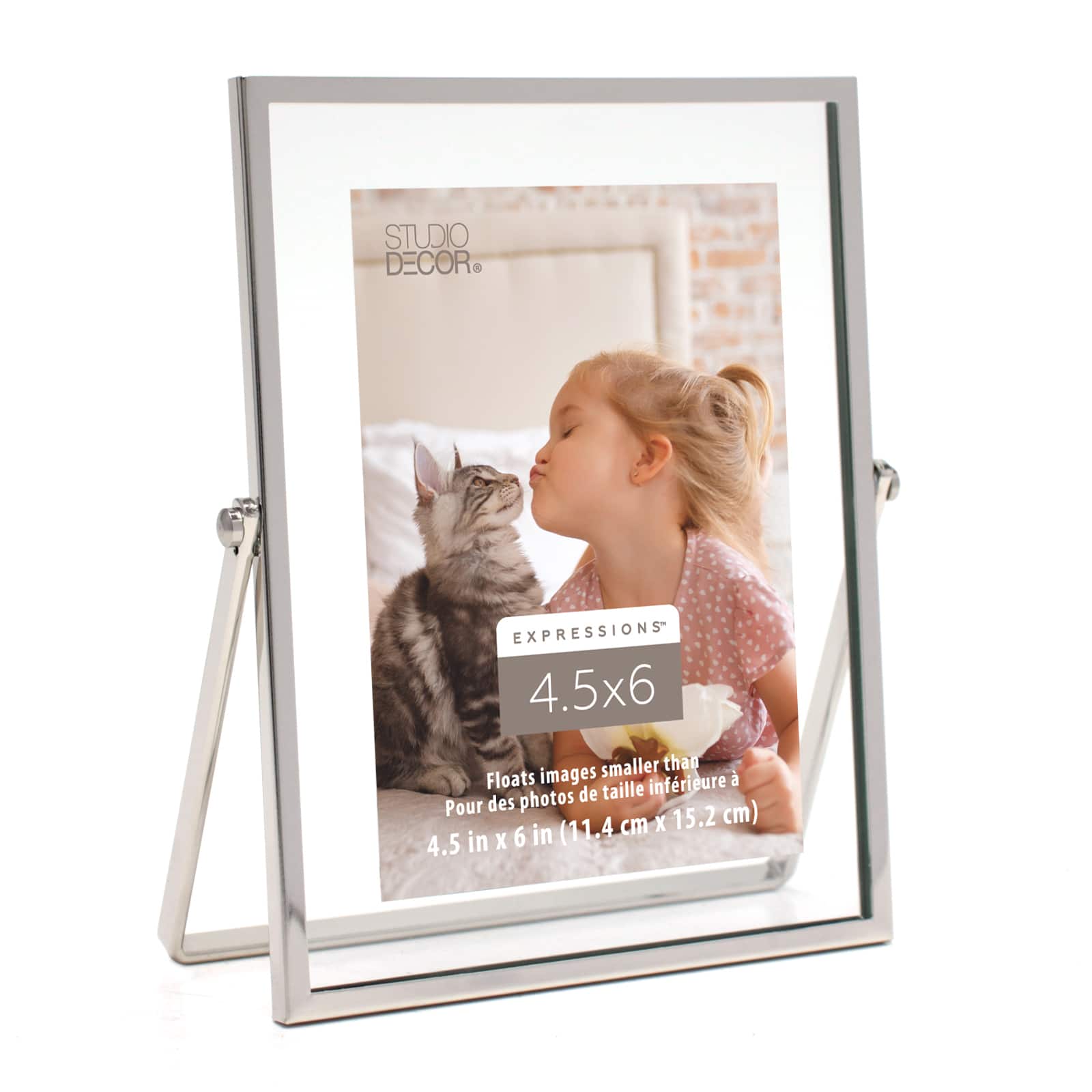 Silver 4.5&#x22; x 6&#x22; Float Frame, Expressions&#x2122; by Studio D&#xE9;cor&#xAE;
