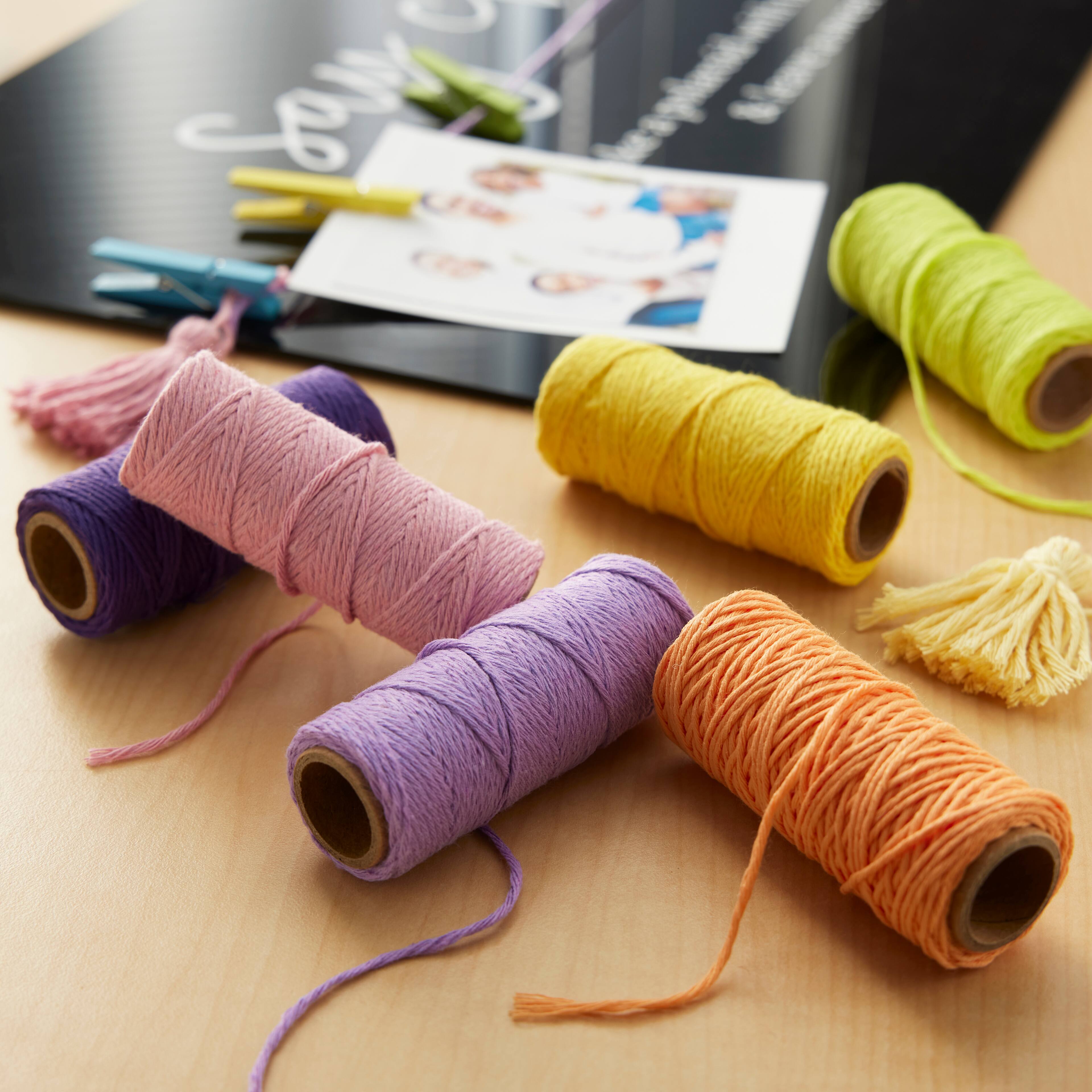 6 Packs: 12 ct. (72 total) Rainbow Mix Jute Spools by Recollections&#x2122;