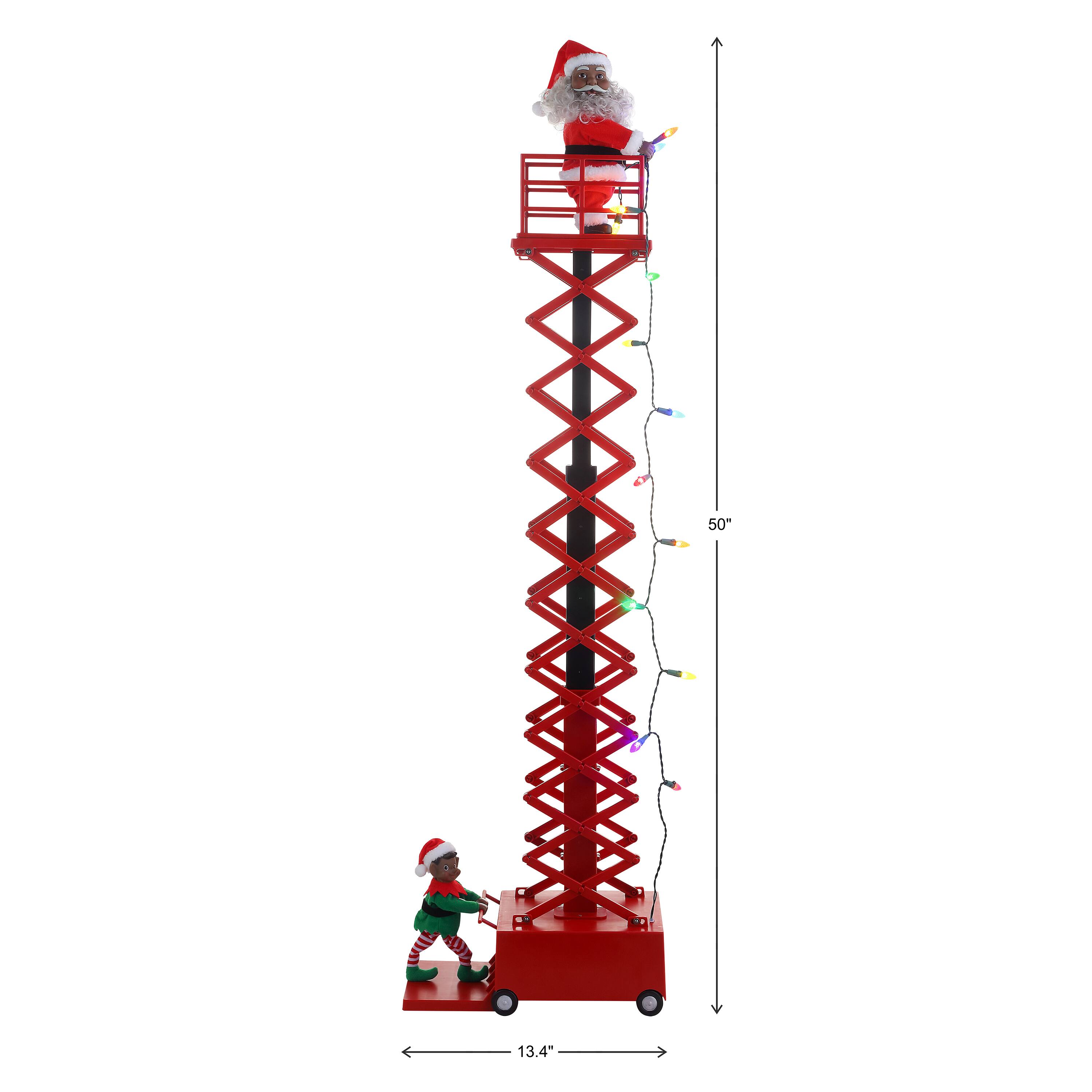4ft. Animated &#x26; Musical Santa&#x27;s Lift