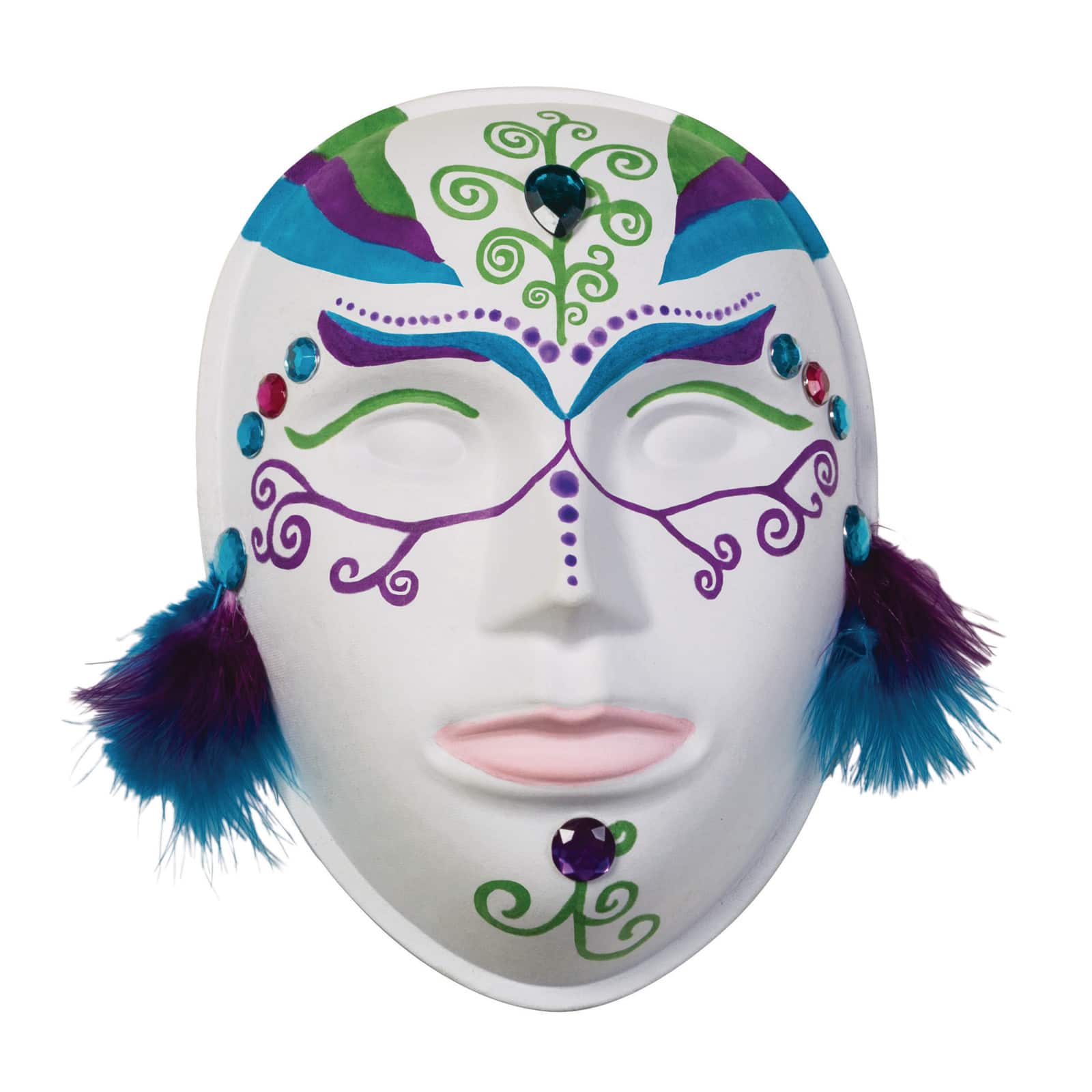 Creativity Street&#xAE; 8&#x22; Paperboard Mask Face, 12ct.