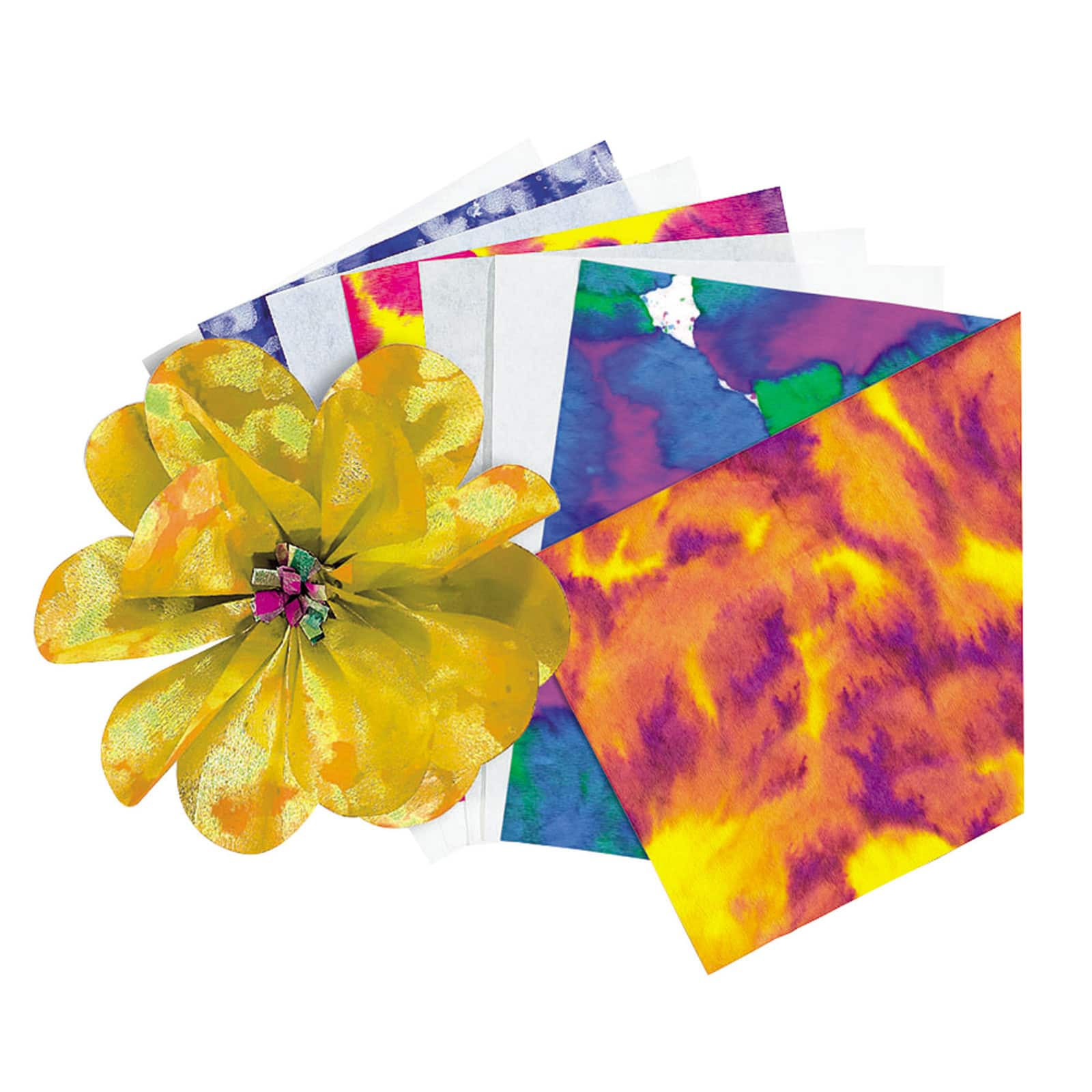 Roylco&#xAE; Color Diffusing Paper Sheets 3 Packs of 50