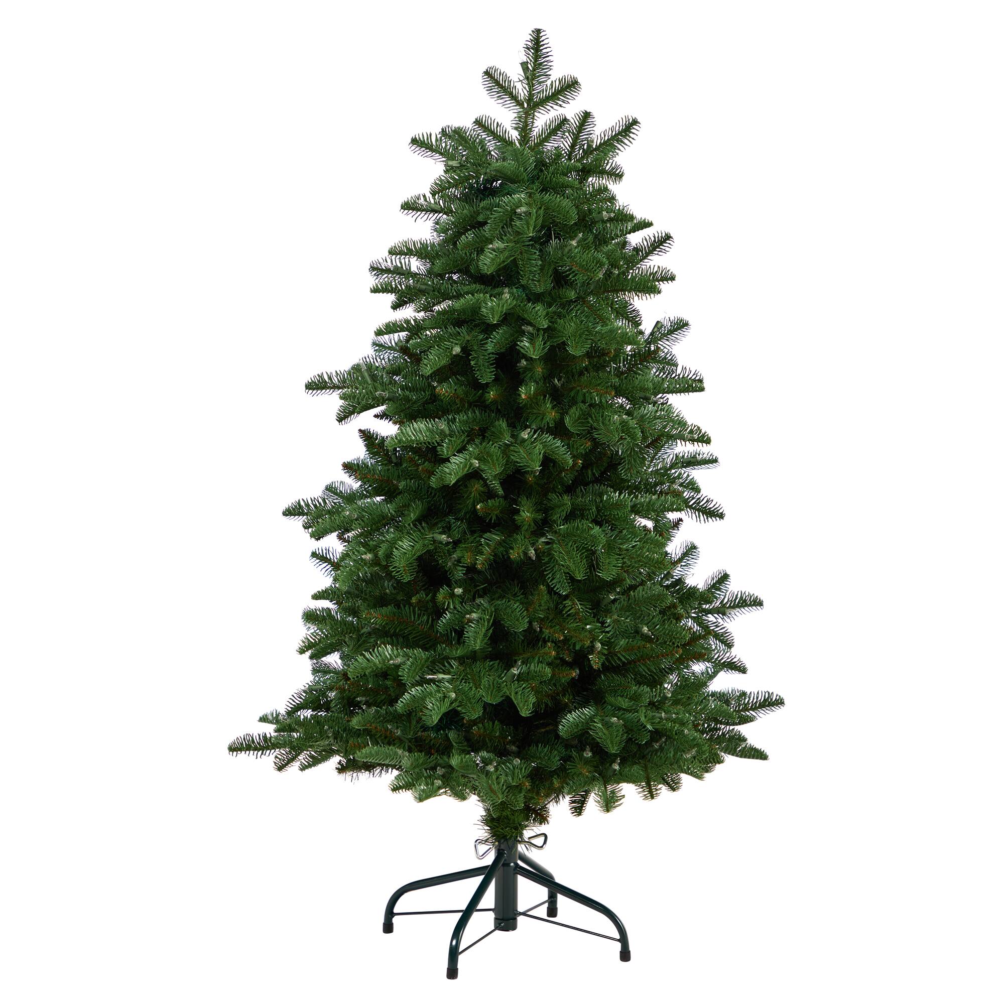 4ft. Pre-Lit South Carolina Fir Artificial Christmas Tree, Clear Lights