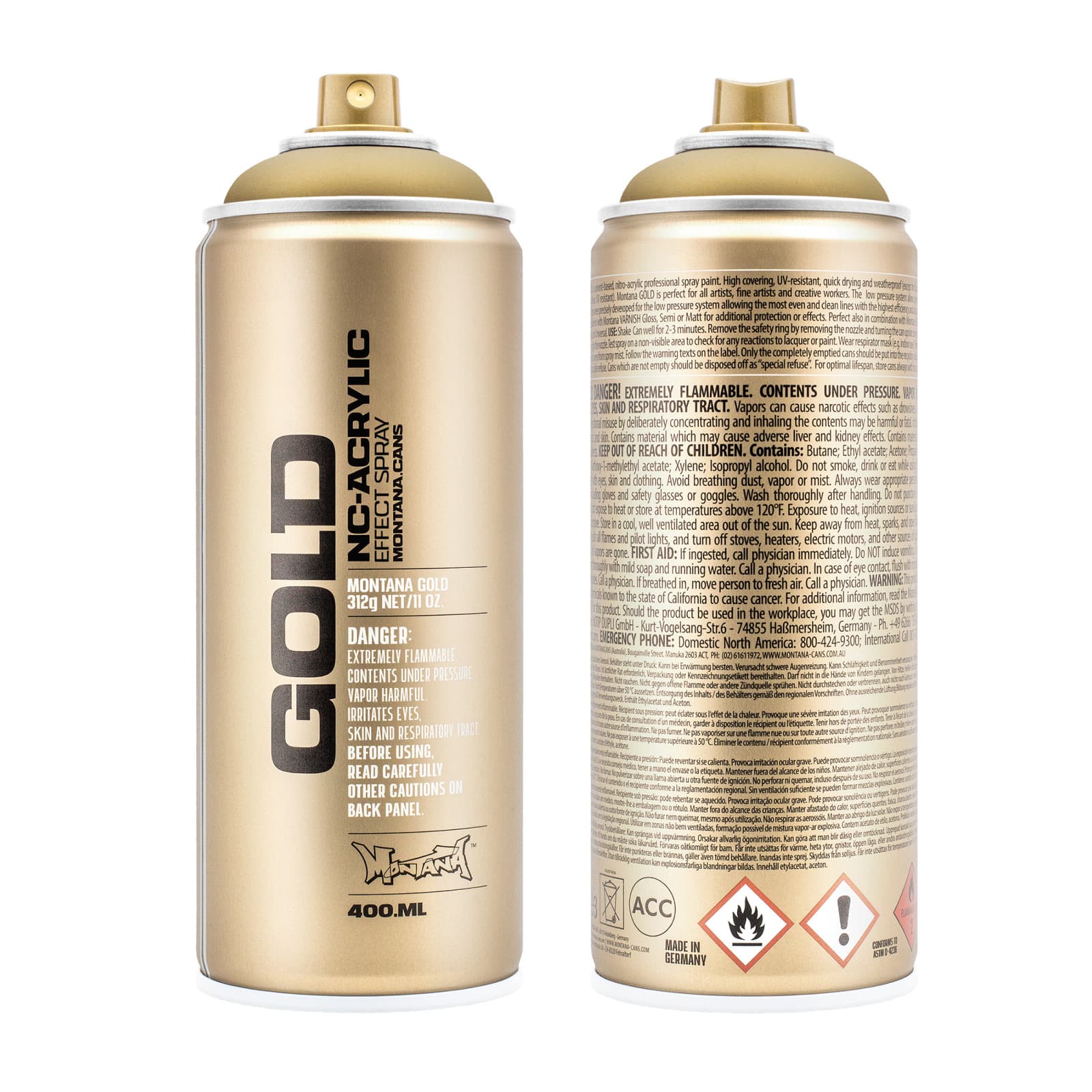 Montana&#x2122; Gold Acrylic Professional Spray Paint