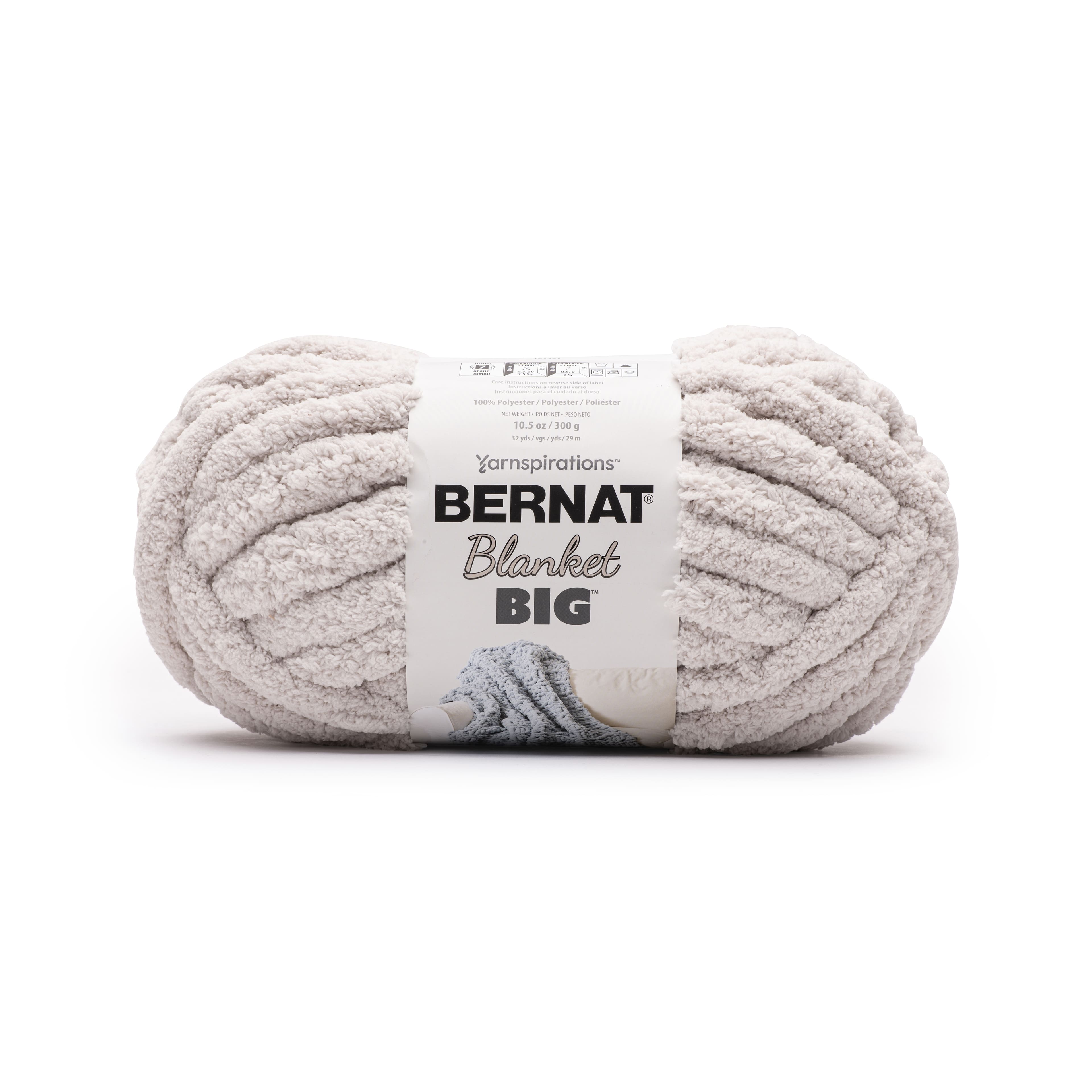 Multipack of 12 - Bernat Blanket Yarn-Silver Steel