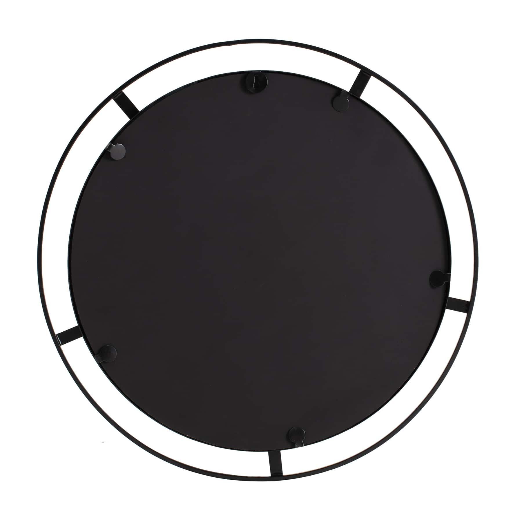 Habitat Thales 23&#x22; Black &#x26; Golden Circular Wall Mirror