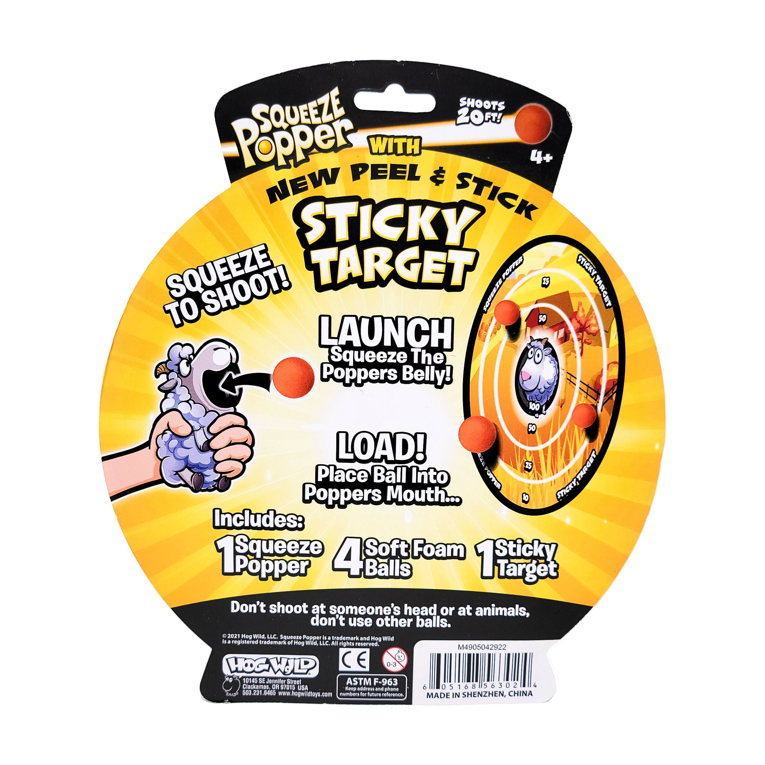 T-Rex Squeeze Popper with Sticky Target