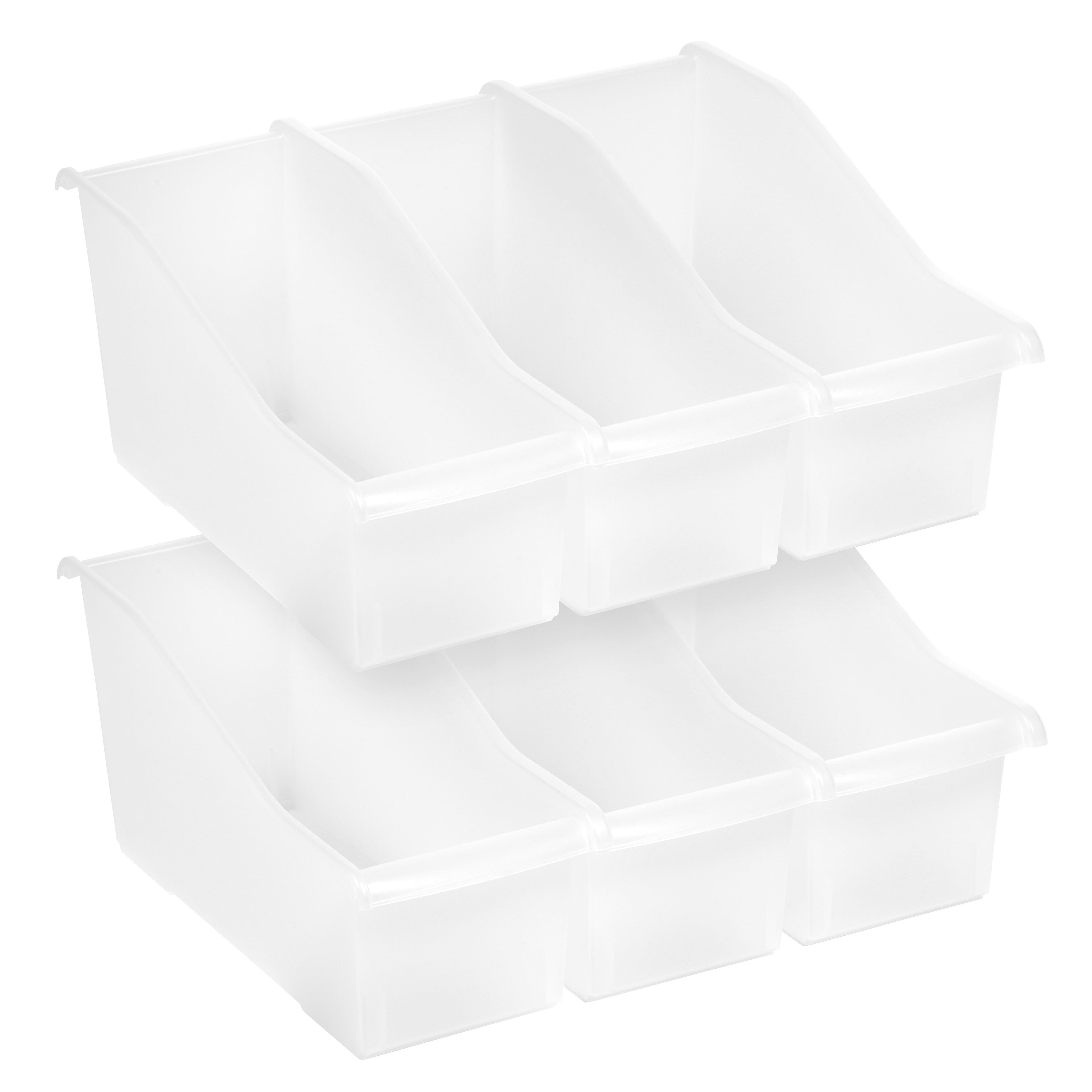 12 Pack: IRIS&#xAE; Clear Connecting Book Bin