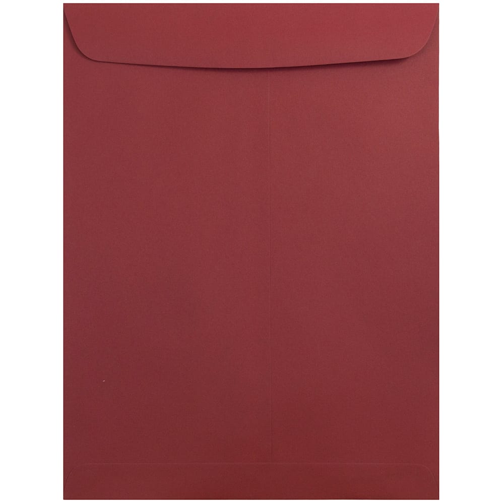 JAM Paper 9" x 12" Dark Red Open End Catalog Premium Envelopes