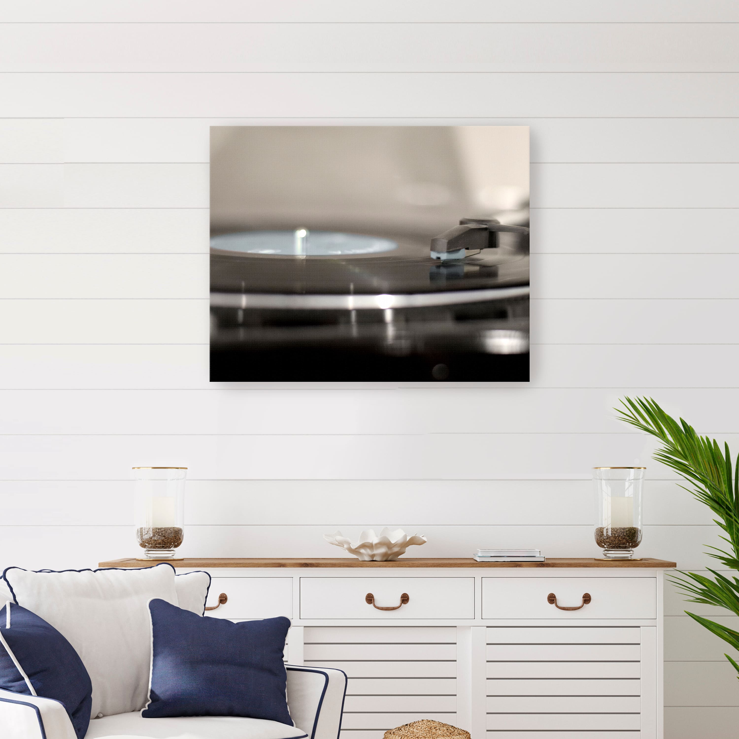 Record Player Canvas Giclee
