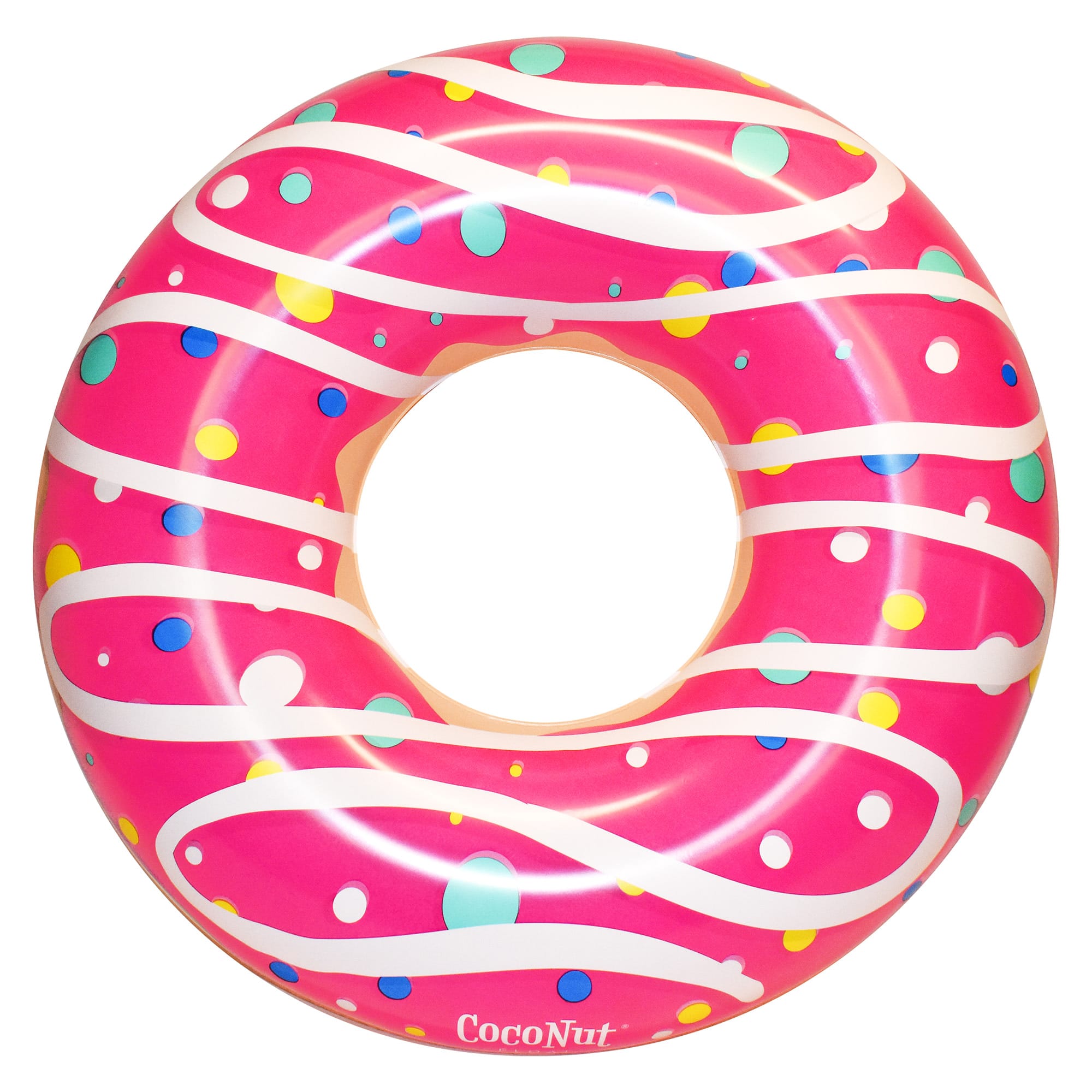 CocoNut Float 4ft. Pink Sprinkled &#x26; Glazed Donut Pool Float