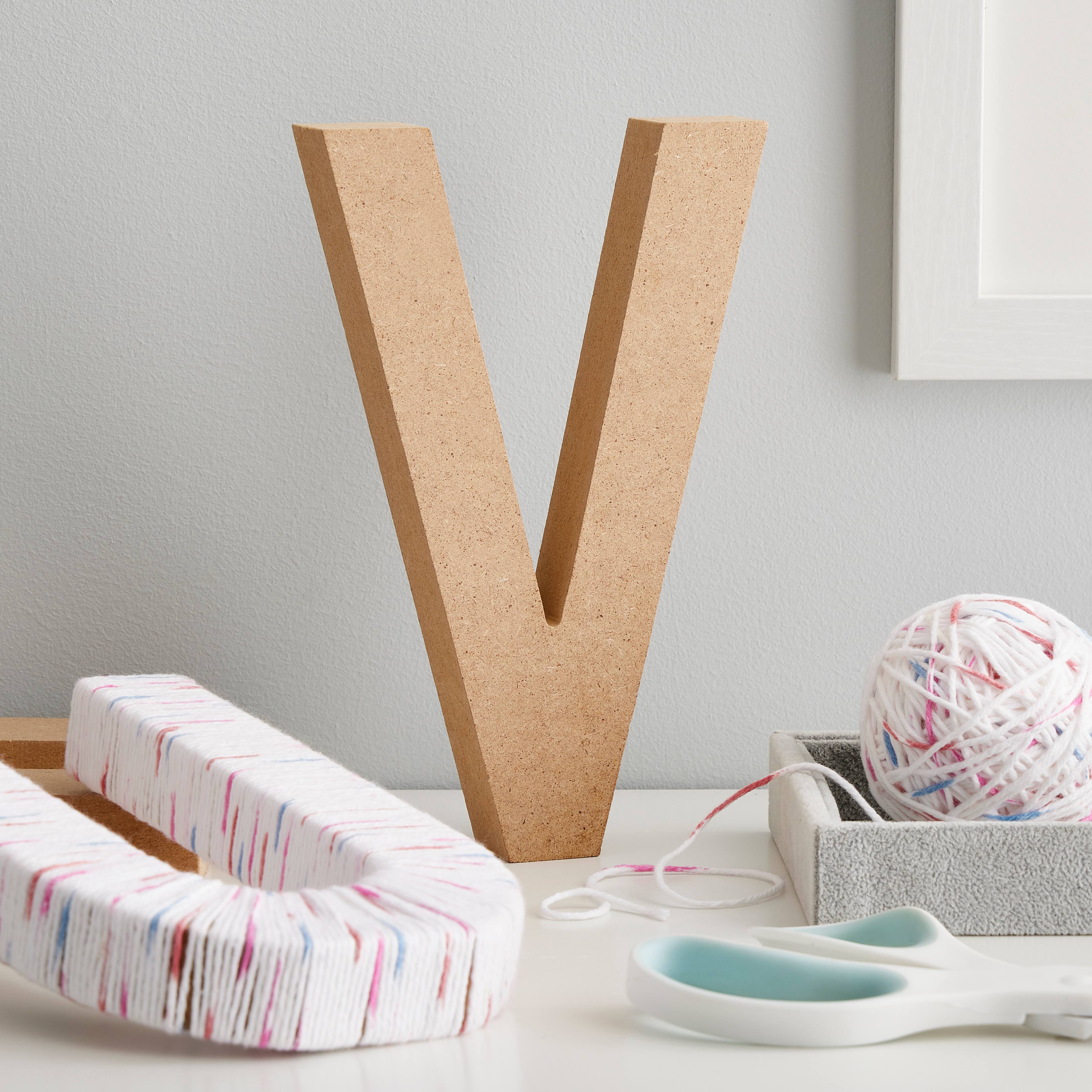 6 Pack: 8&#x22; MDF Block Letter by Make Market&#xAE;