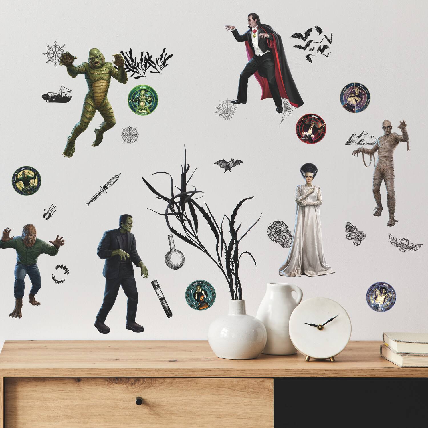 RoomMates Classic Monsters Peel & Stick Wall Decals