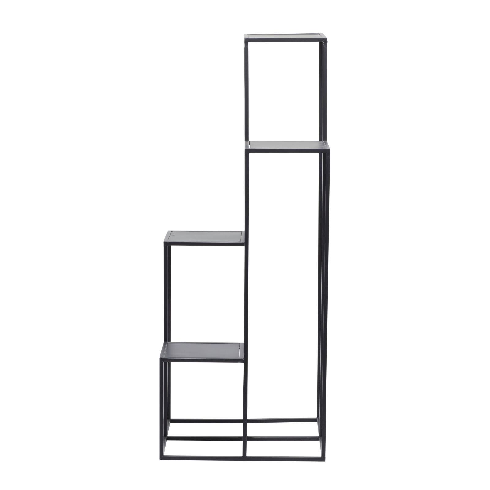 Black Iron Modern Plantstand, 40&#x22; x 16&#x22; x 16&#x22;