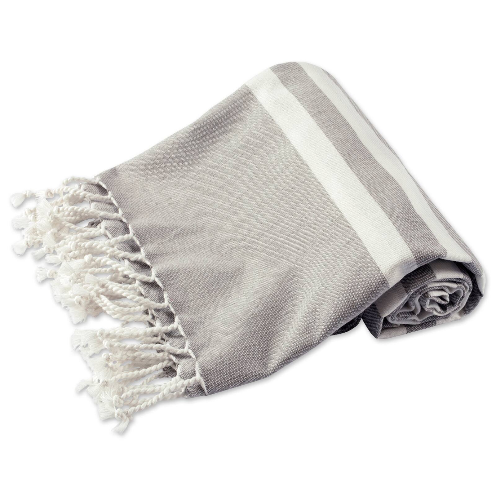 DII&#xAE; Striped Fouta Towel with Fringe