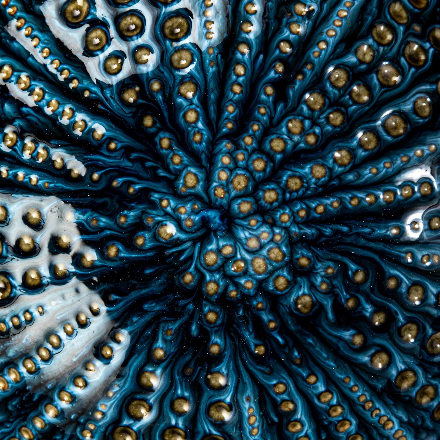 Hello Honey® 4.25" Multicolor Embossed Dots Stoneware Dish Set