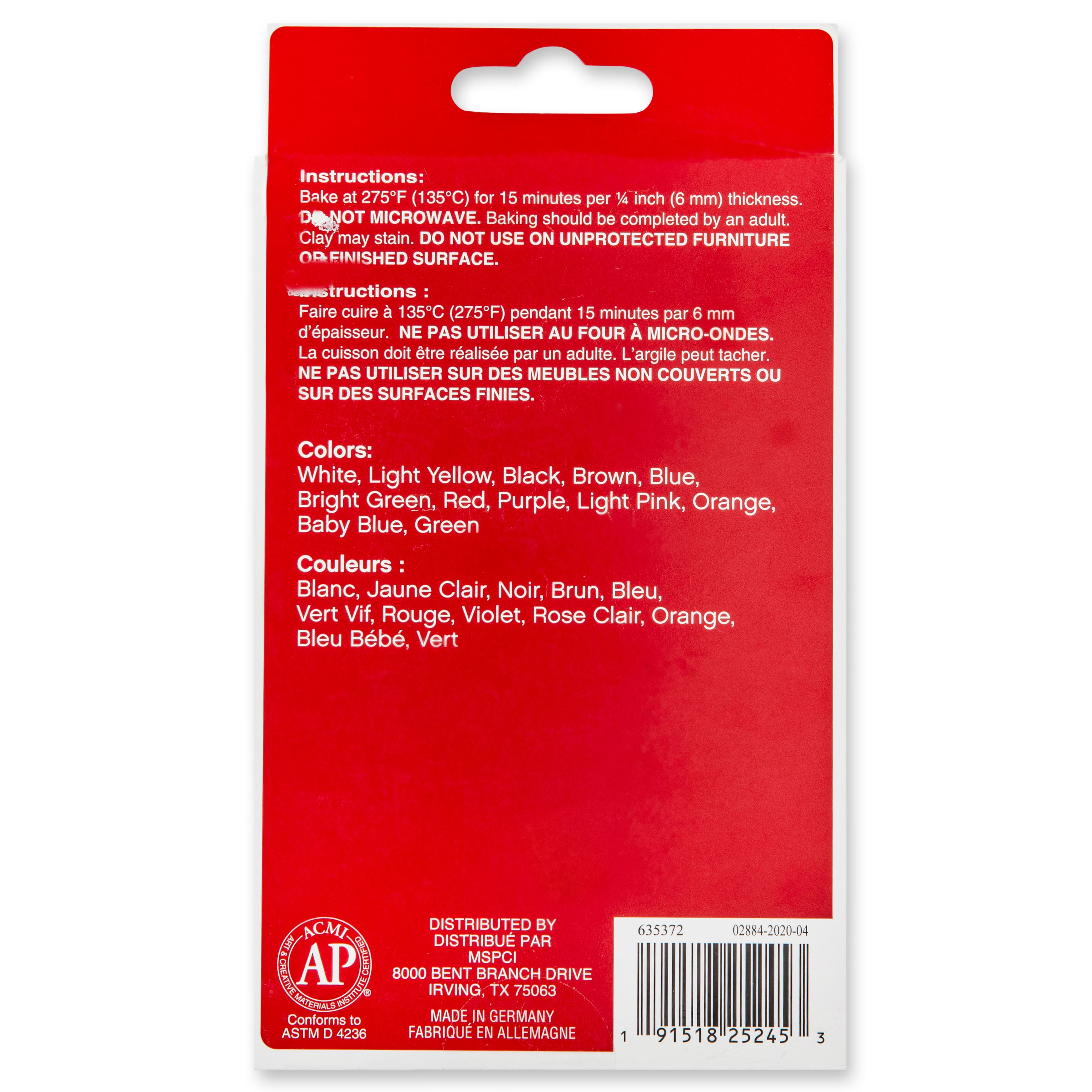 Classic Colours Oven Bake Clay by Craft Smart®