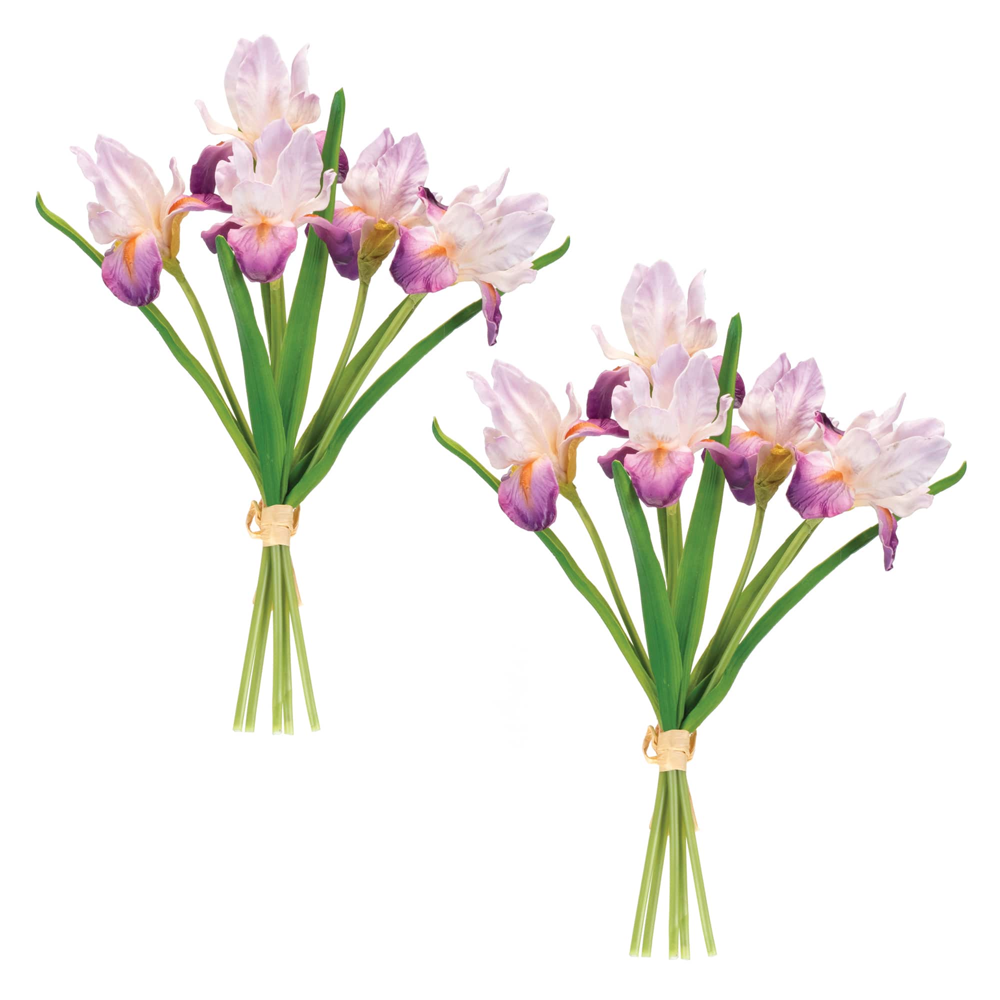 15.5&#x22; Purple Iris Floral Bundle, 2ct.