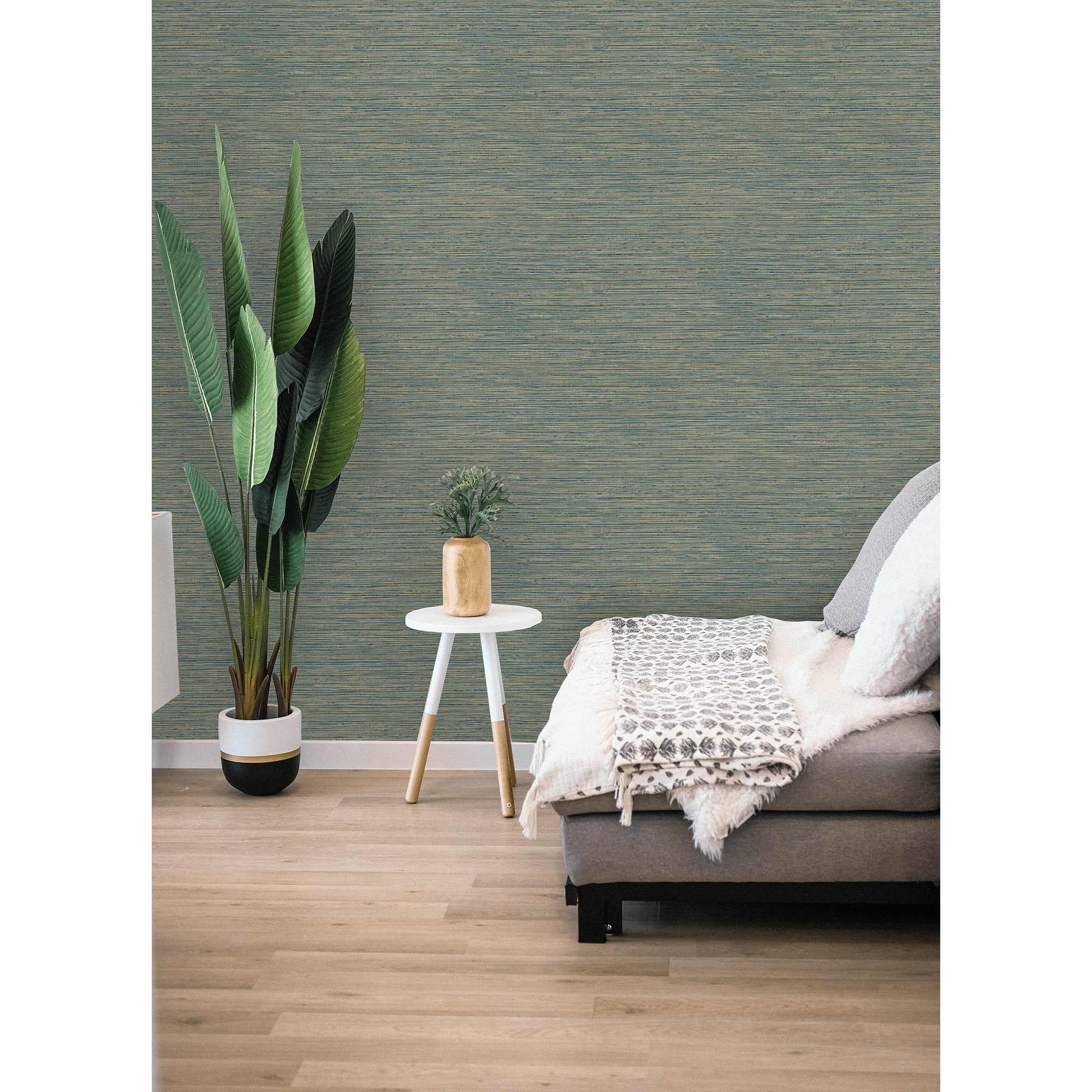 RoomMates Dimensional Grasscloth Peel & Stick Wallpaper