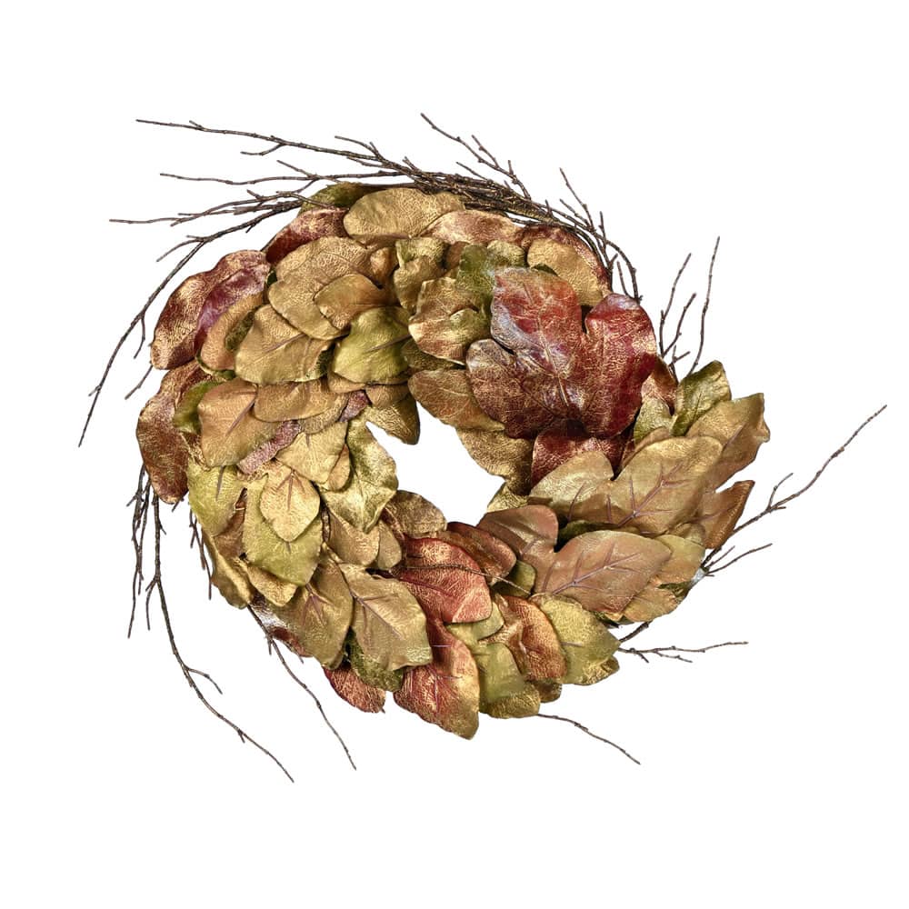 33" Brown Maple Wreath