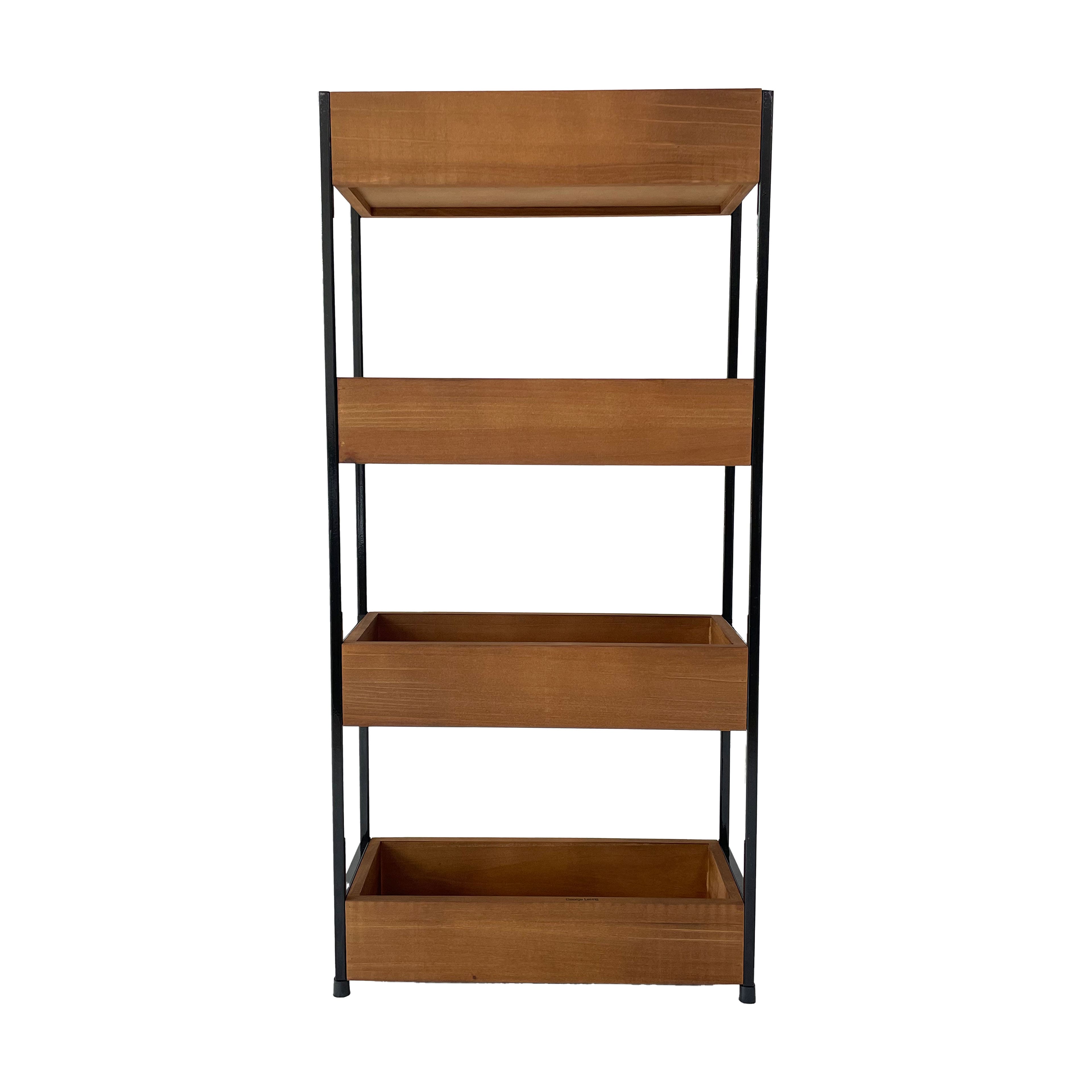 25.25&#x22; Natural Wood 4-Tier Shelf by Ashland&#xAE;