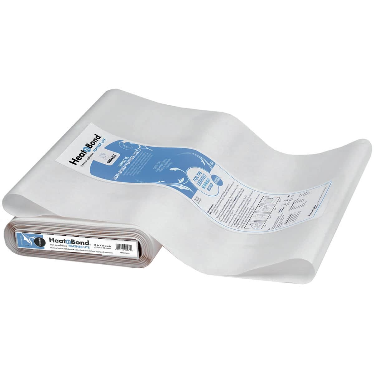 HeatnBond Feather Lite White Iron-On Adhesive, 35yd.