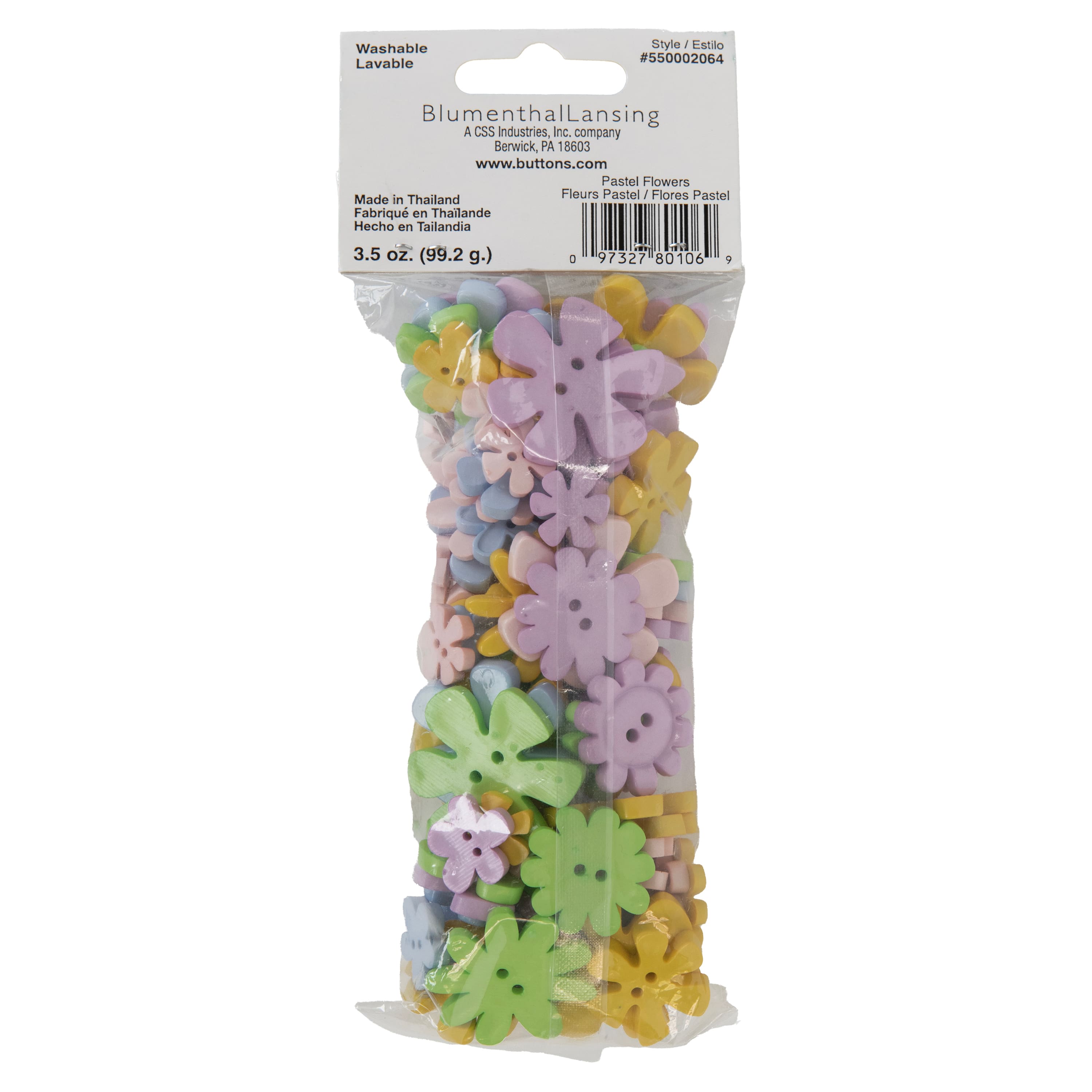 Favorite Findings&#x2122; Pastel Flower Button Mix