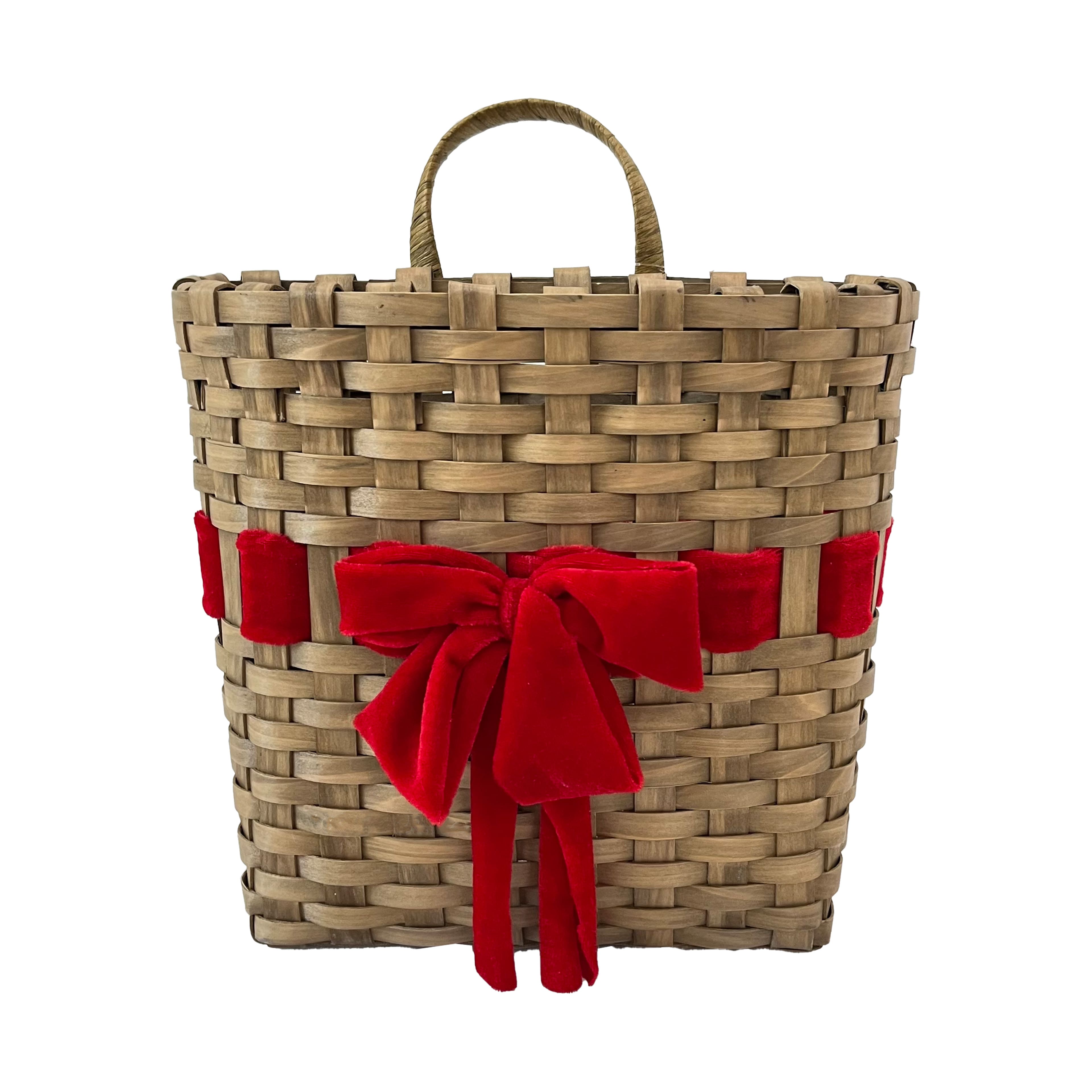 12&#x22; Red Bow Hanging Basket by Ashland&#xAE;